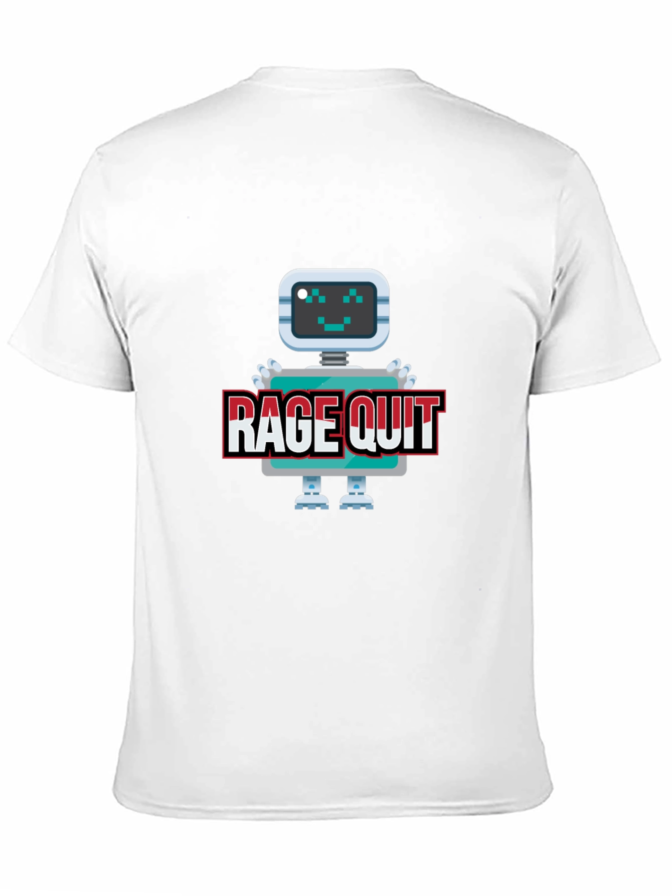 Rage Quit Robot Graphic Tee - Gamer T-Shirt