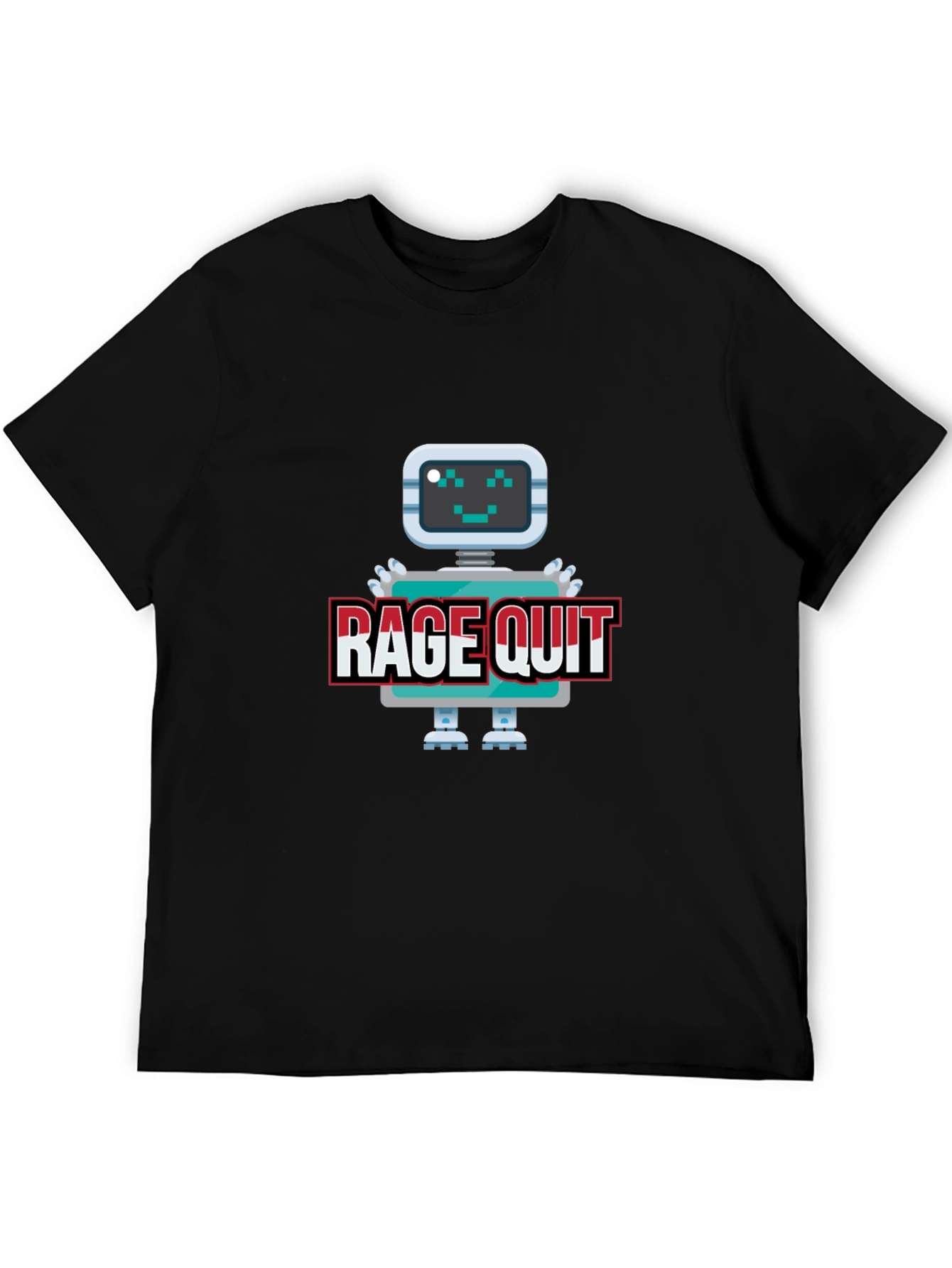 Rage Quit Robot Graphic Tee - Gamer T-Shirt