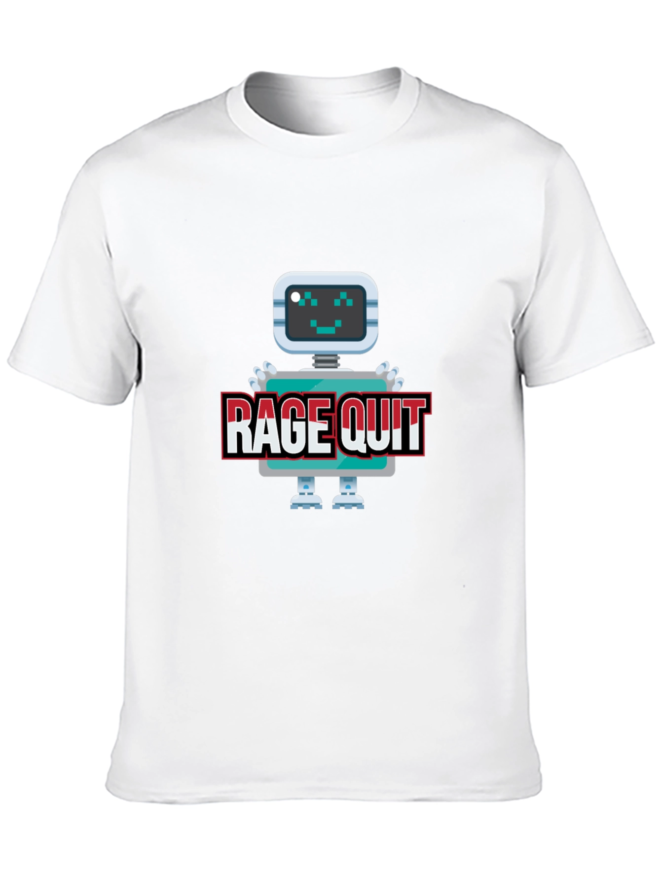 Rage Quit Robot Graphic Tee - Gamer T-Shirt