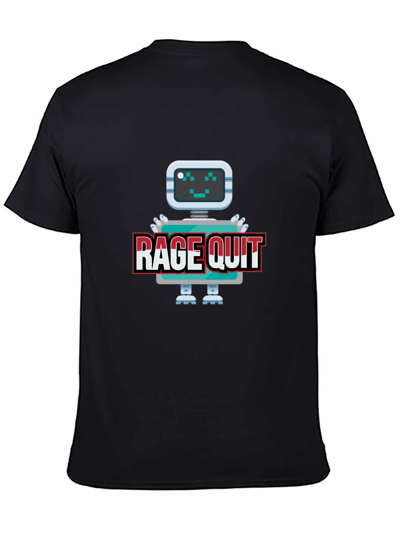 Rage Quit Robot Graphic Tee - Gamer T-Shirt