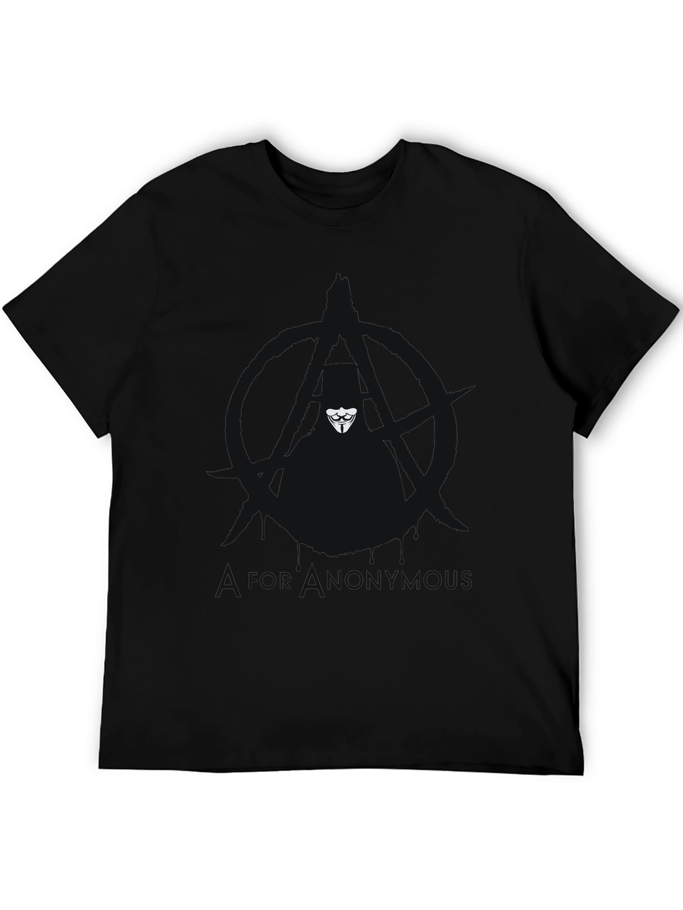 Anonymous Mask Black T-Shirt - Graphic Tee