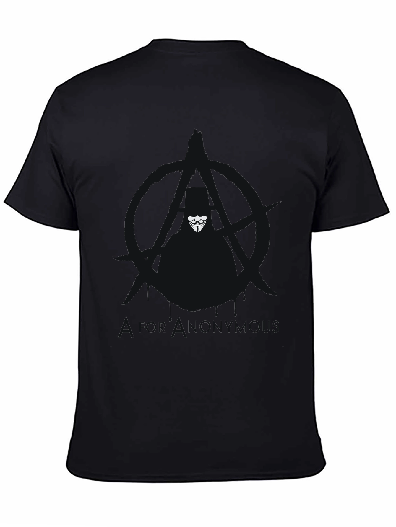 Anonymous Mask Black T-Shirt - Graphic Tee