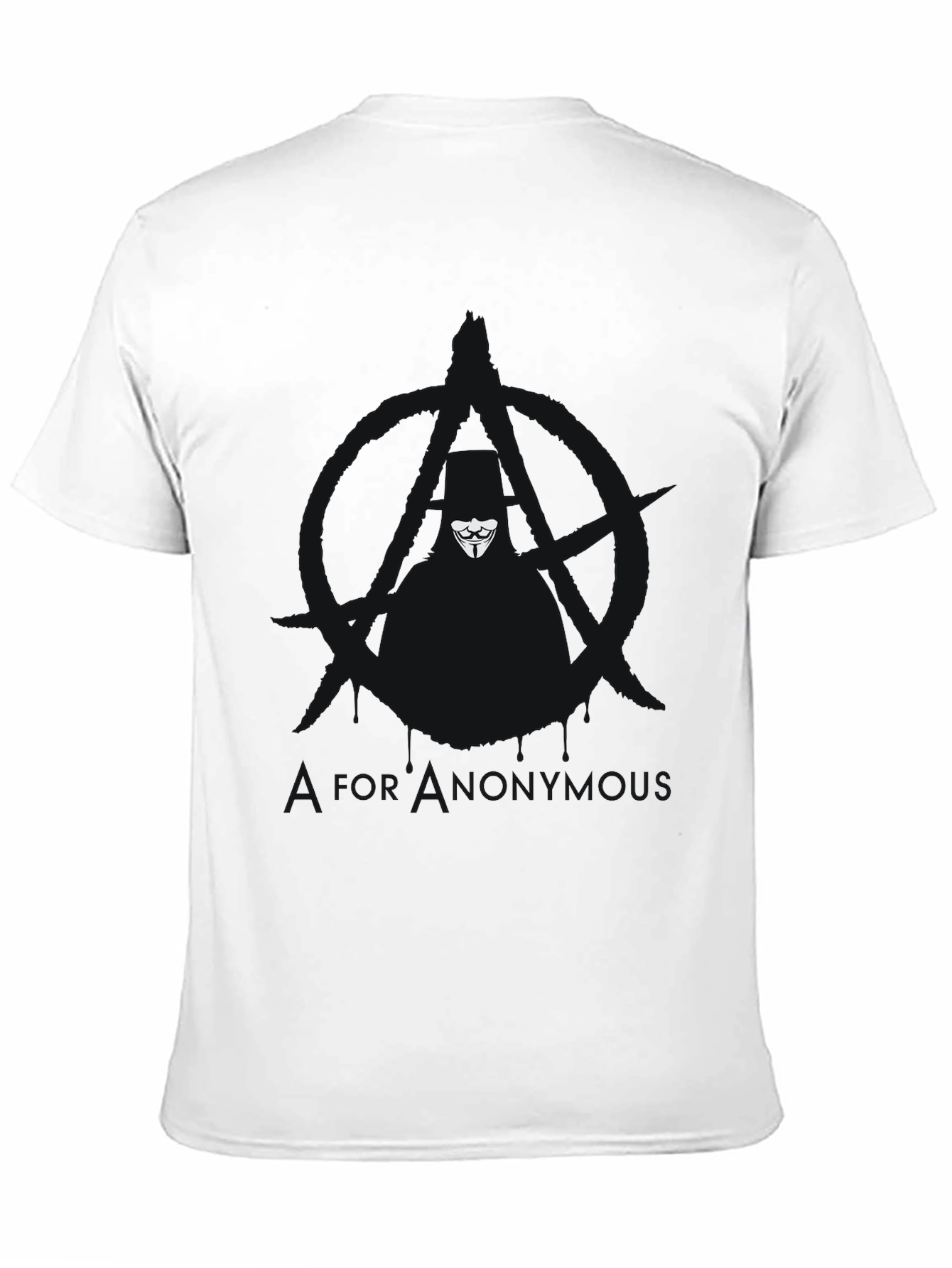 Anonymous Mask Black T-Shirt - Graphic Tee