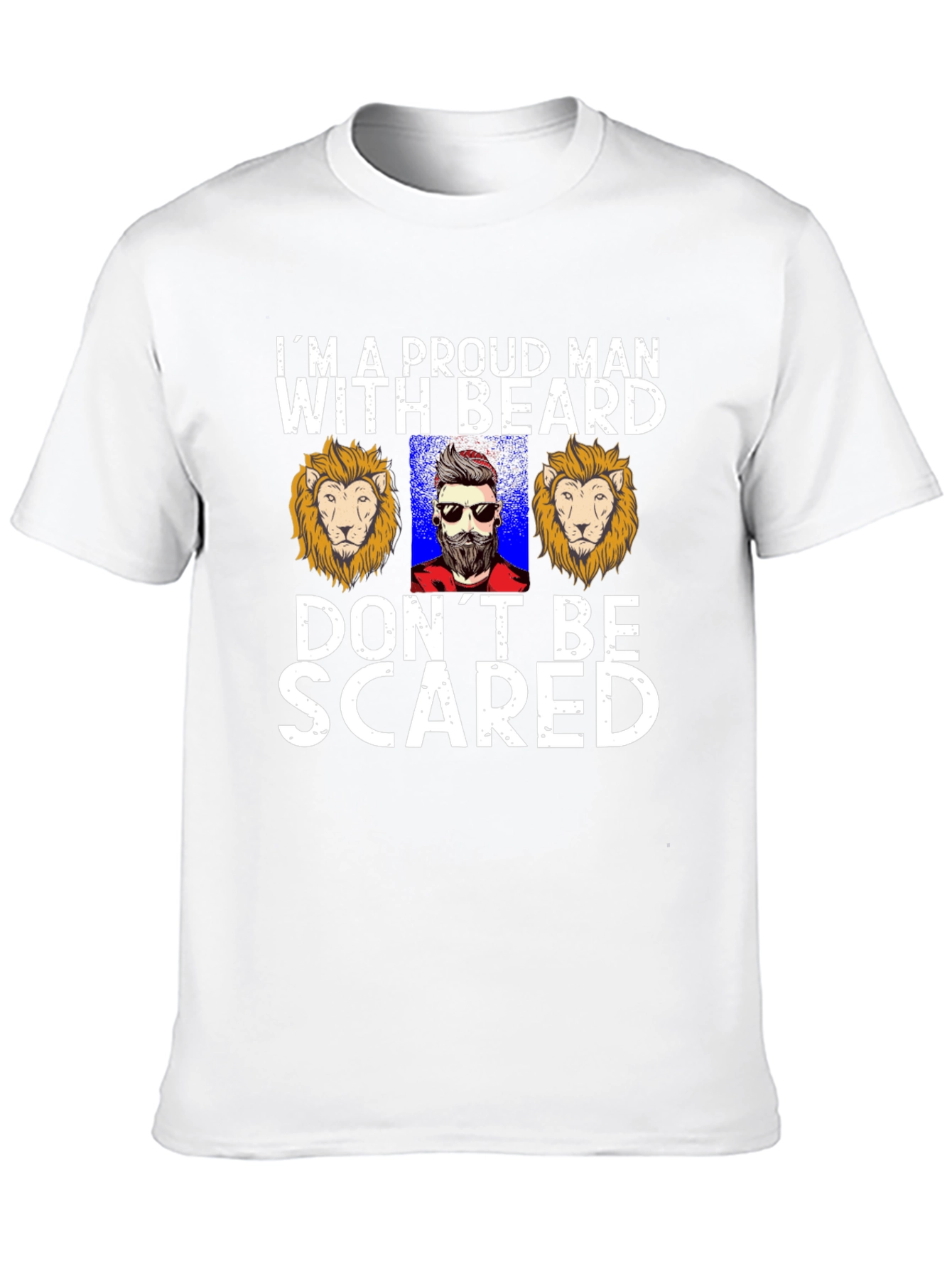 Proud Beard Man Graphic T-Shirt