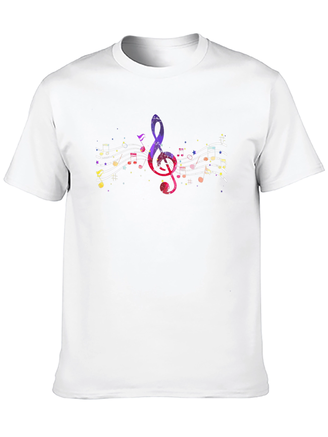 Musical Note Graphic Tee - Black Unisex Shirt