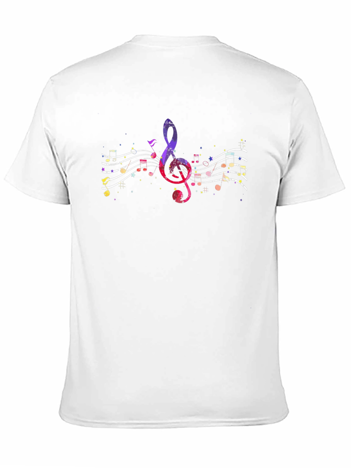 Musical Note Graphic Tee - Black Unisex Shirt