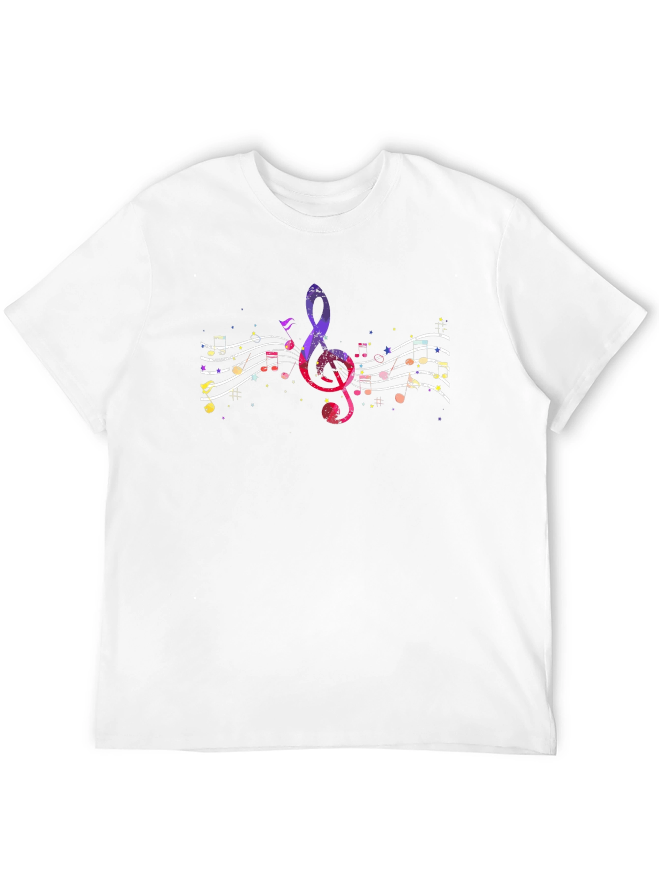 Musical Note Graphic Tee - Black Unisex Shirt