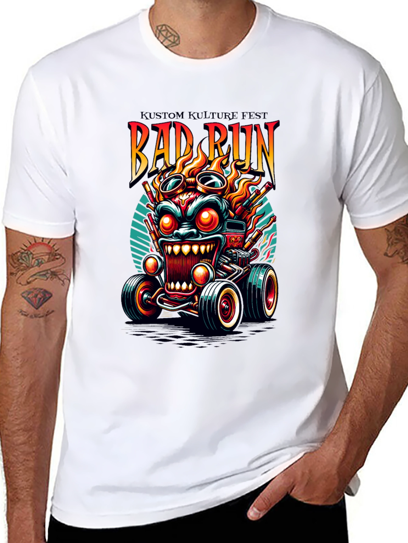 Kustom Kulture Fest Bad Run Graphic Tee
