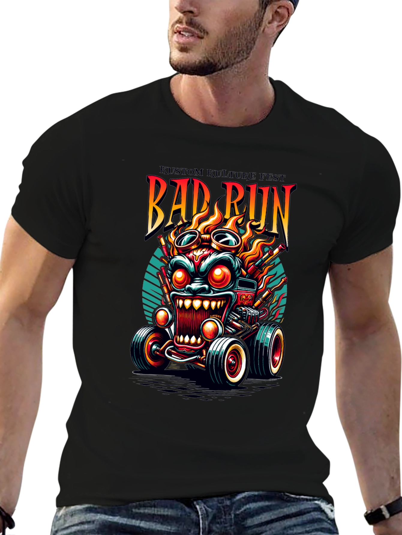 Kustom Kulture Fest Bad Run Graphic Tee