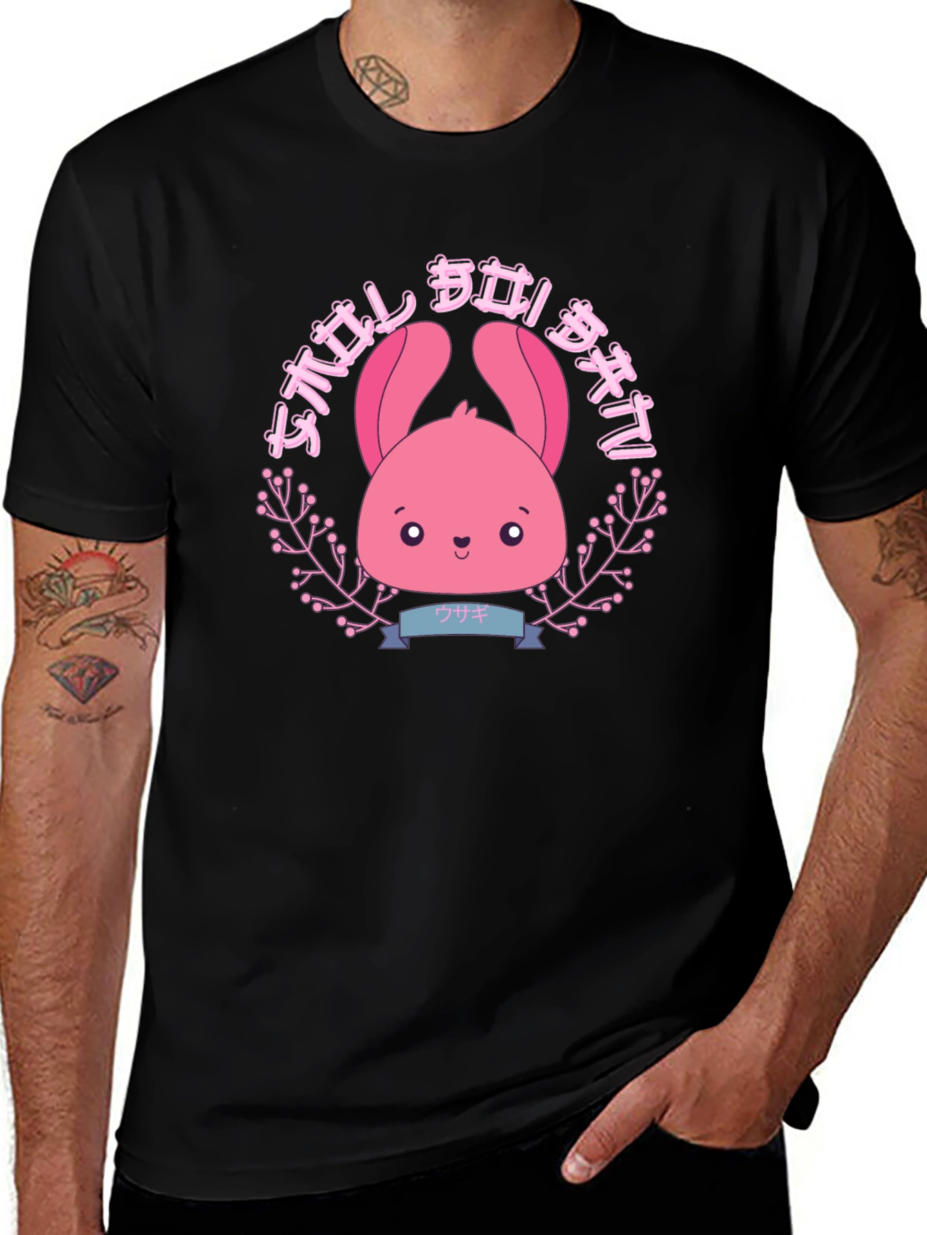 Kawaii Bunny Graphic T-Shirt