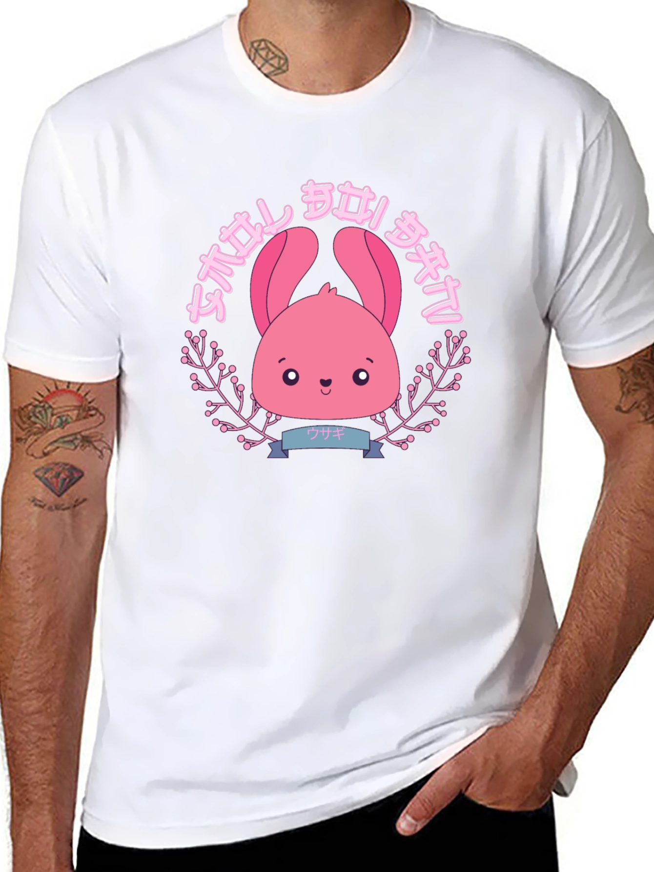 Kawaii Bunny Graphic T-Shirt