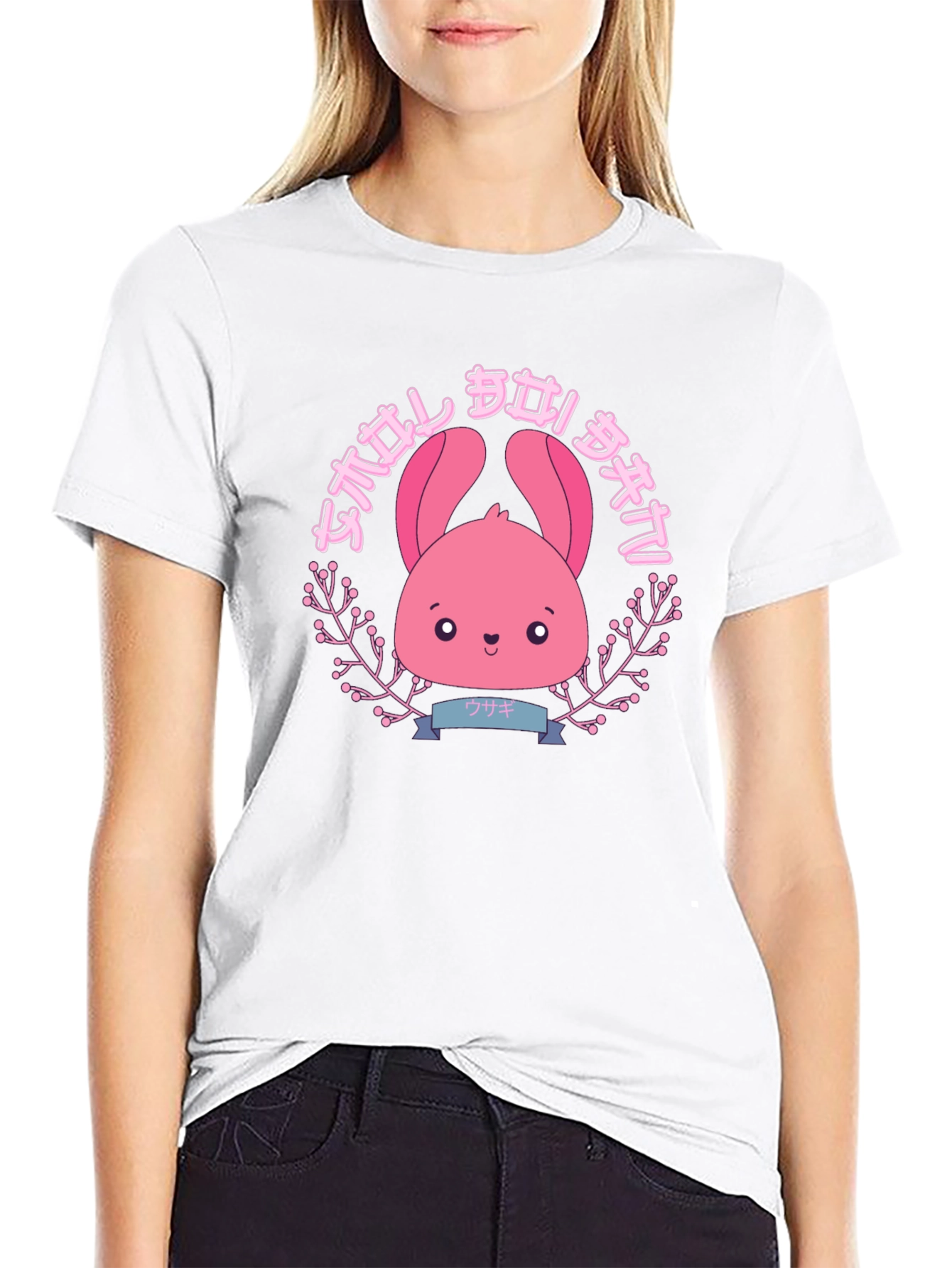 Kawaii Bunny Graphic T-Shirt