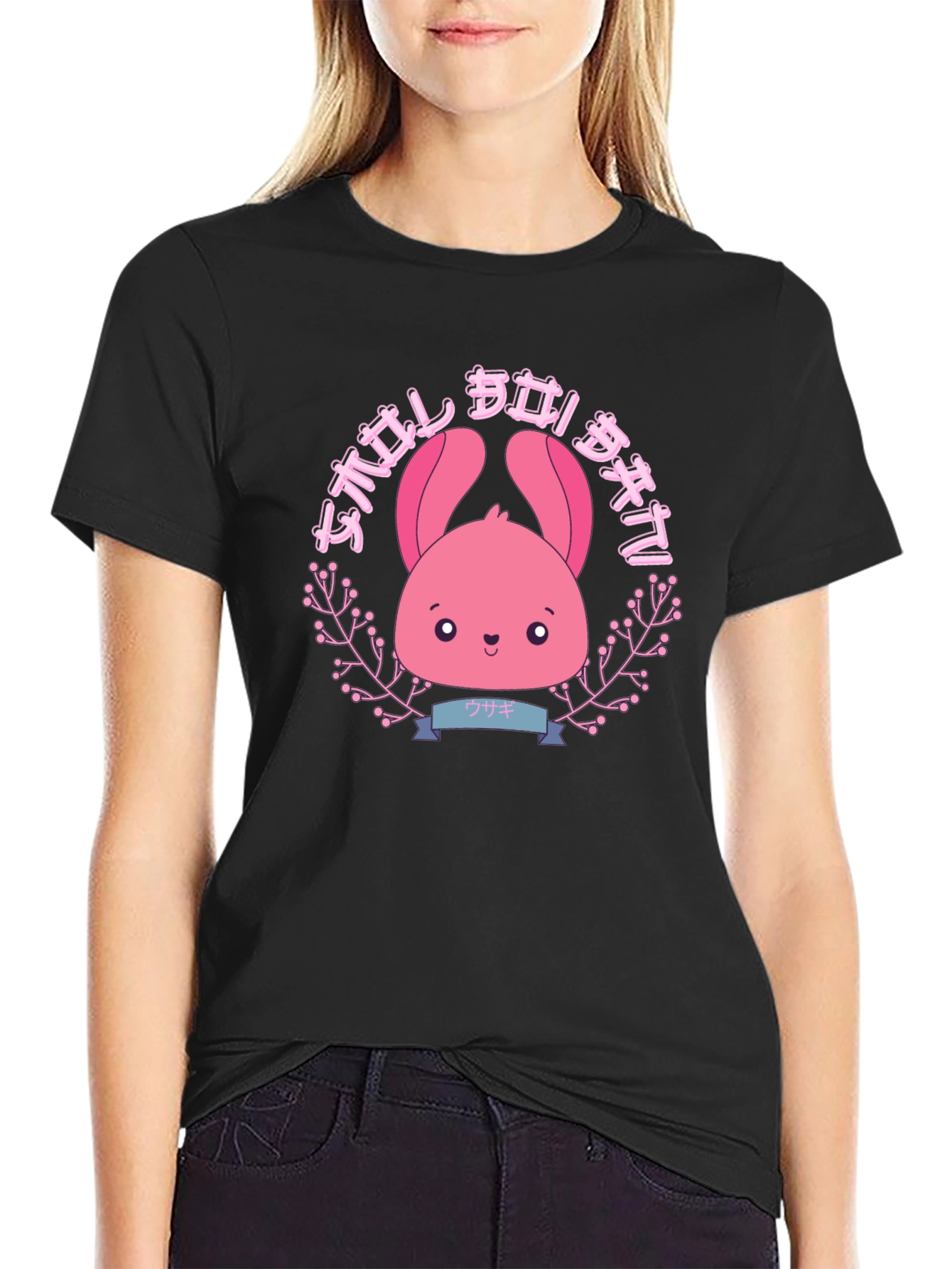 Kawaii Bunny Graphic T-Shirt