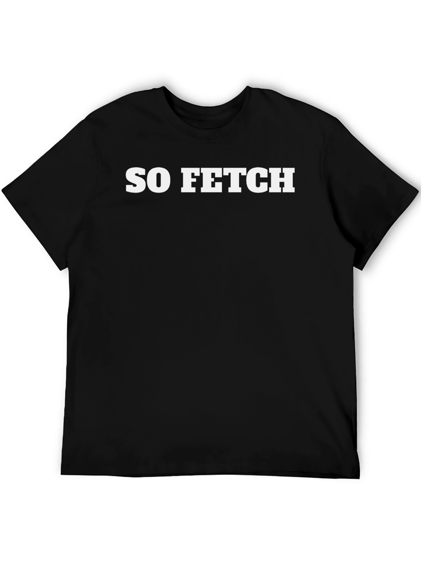 So Fetch Graphic Tee - Black Cotton T-Shirt