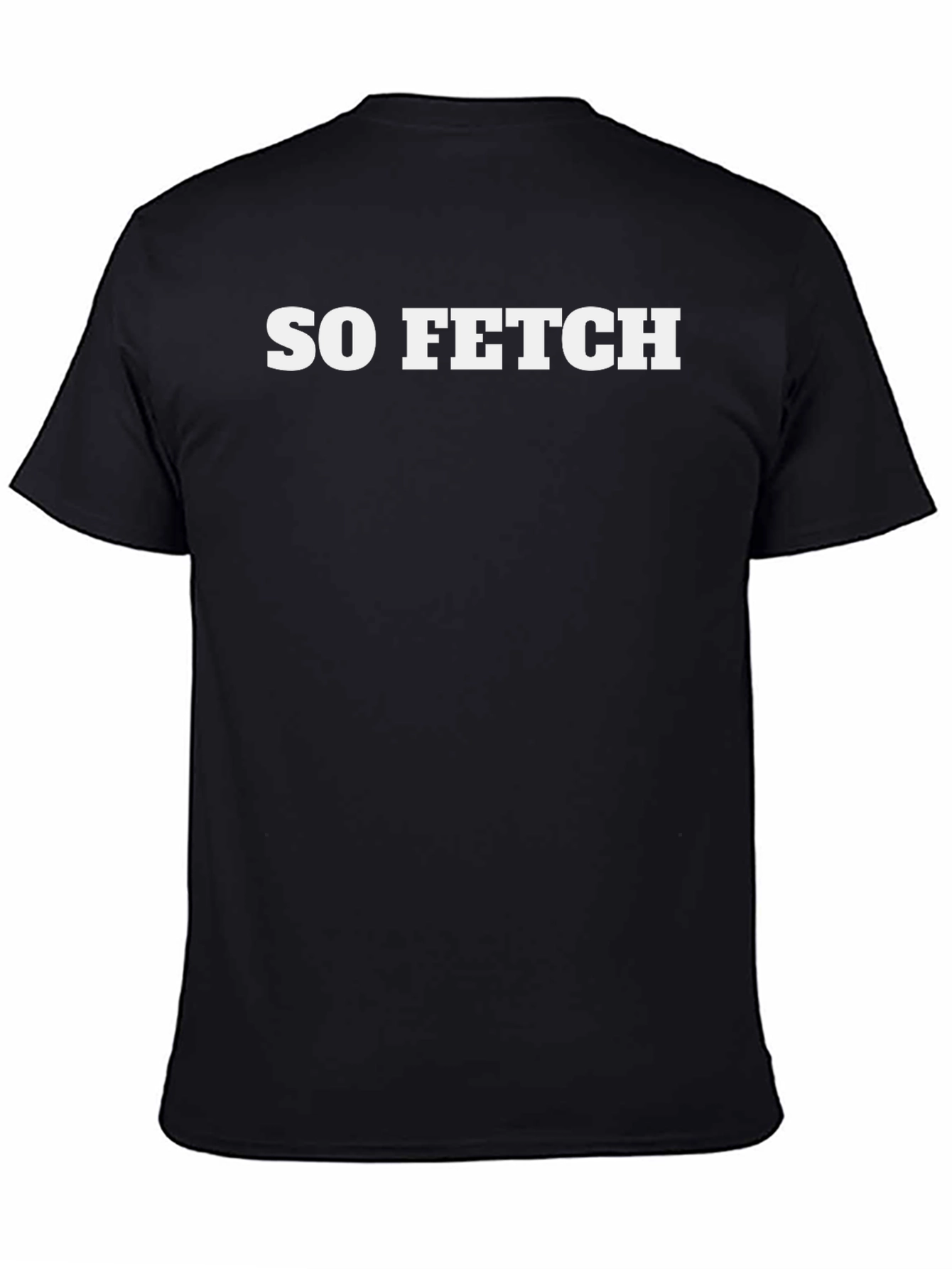 So Fetch Graphic Tee - Black Cotton T-Shirt