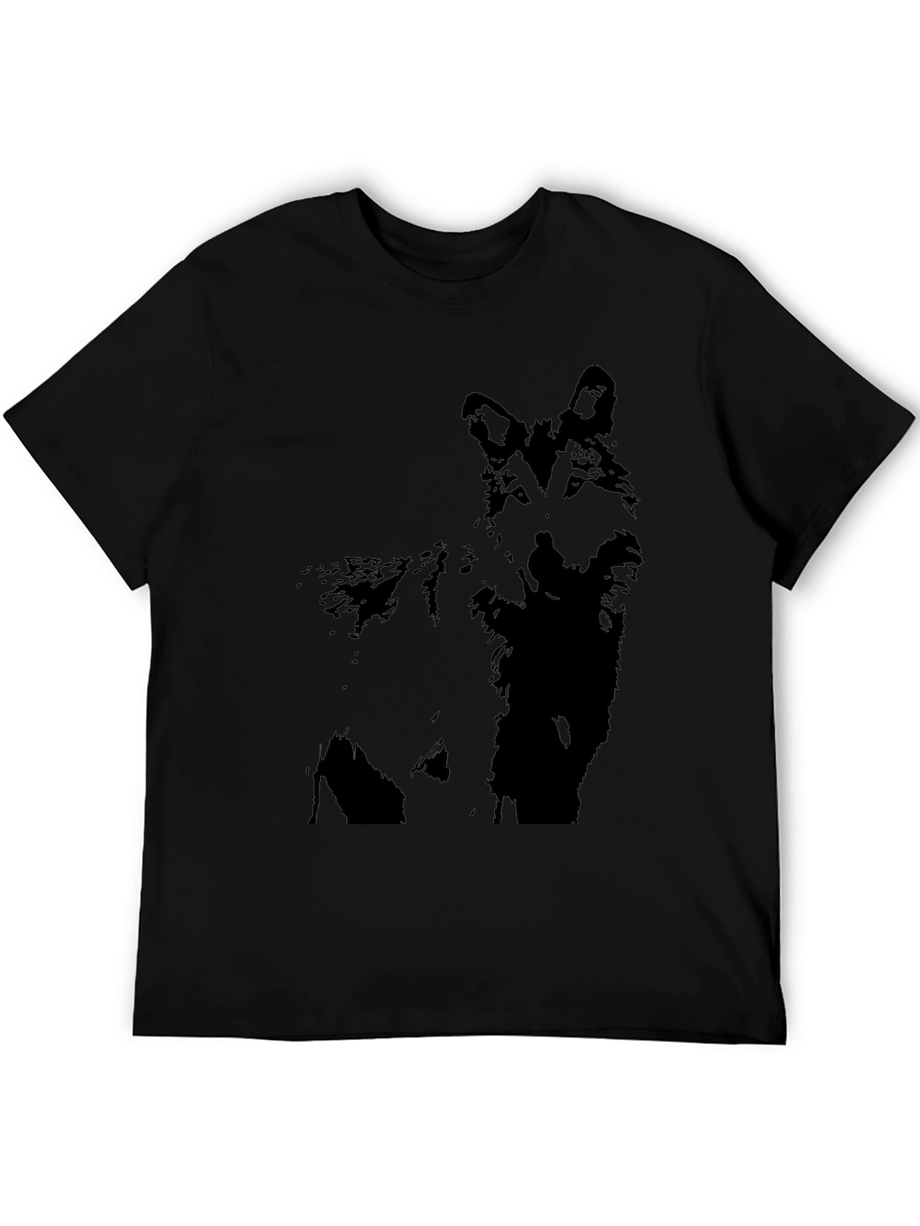 Wolf Graphic Black T-Shirt