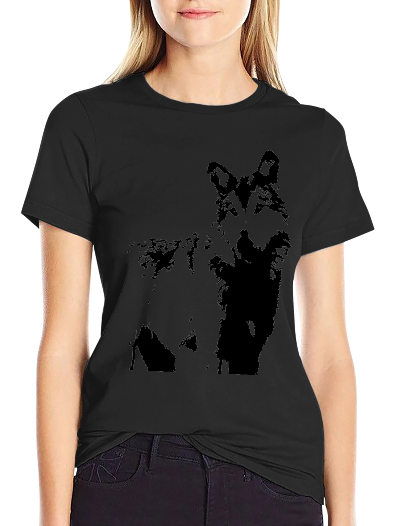 Wolf Graphic Black T-Shirt