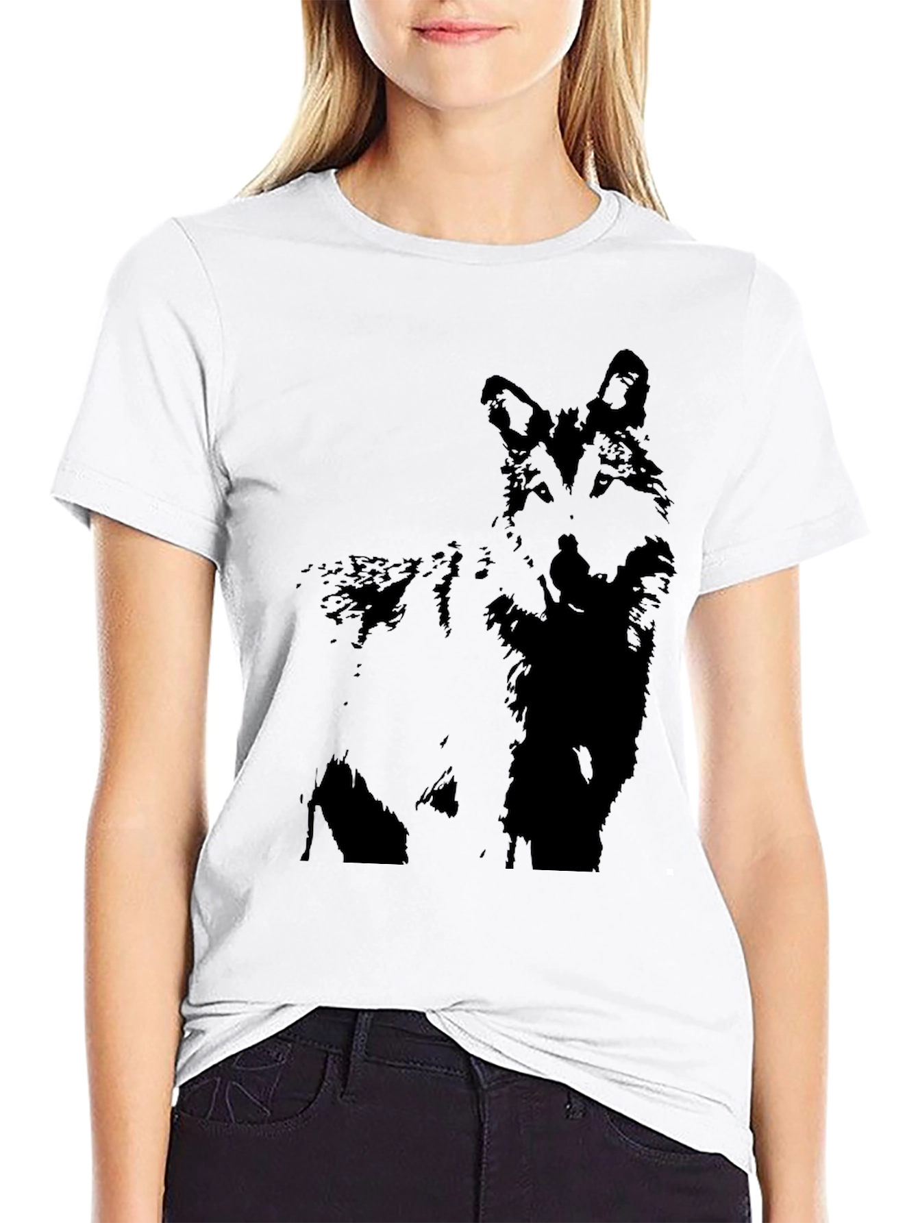 Wolf Graphic Black T-Shirt