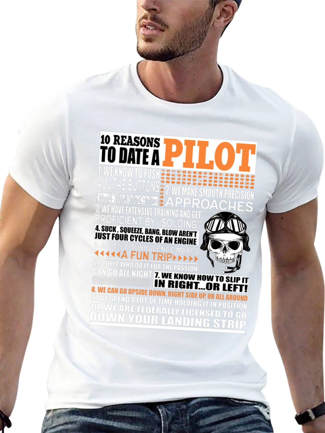 10 Reasons to Date a Pilot T-Shirt