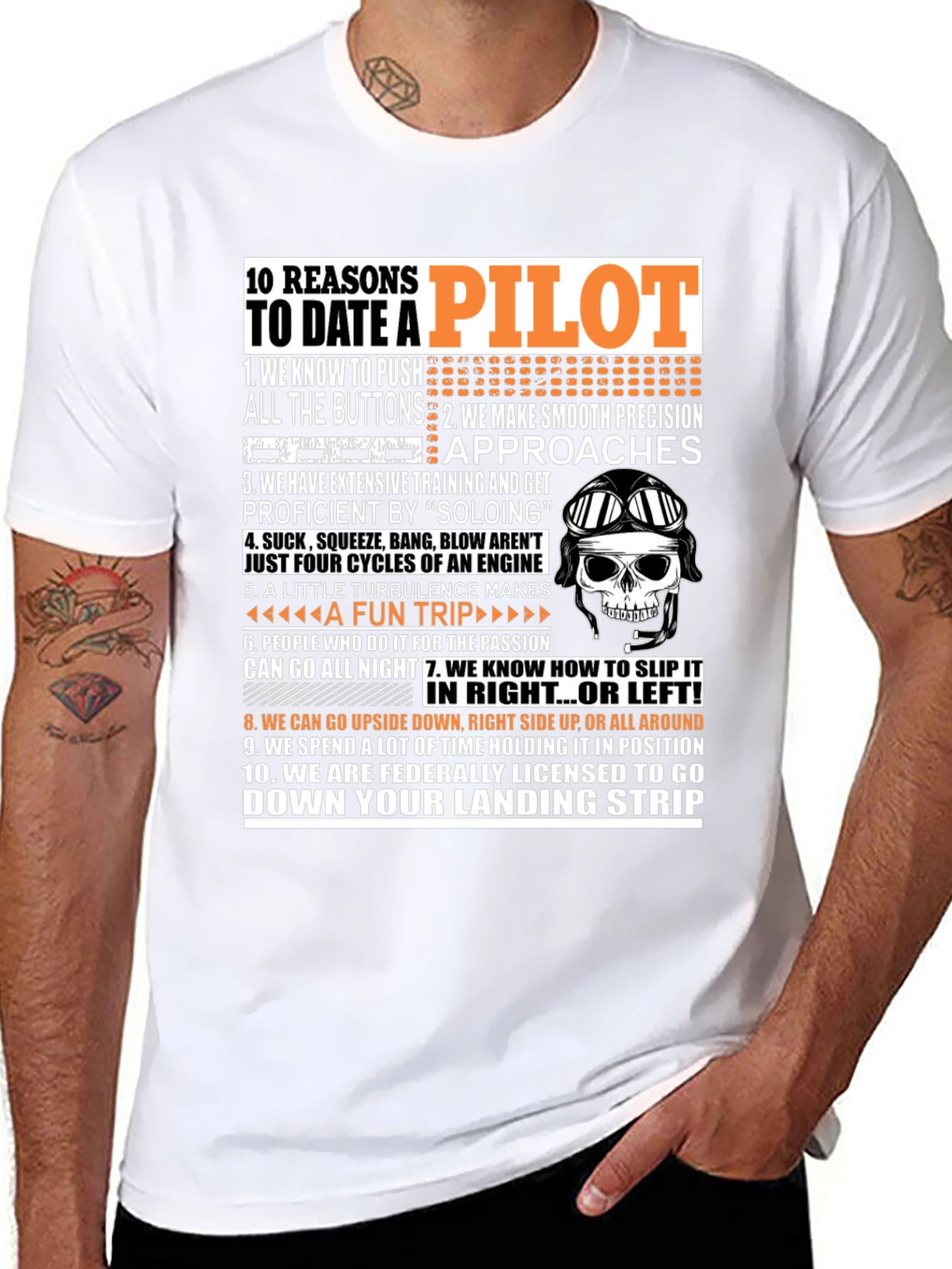 10 Reasons to Date a Pilot T-Shirt