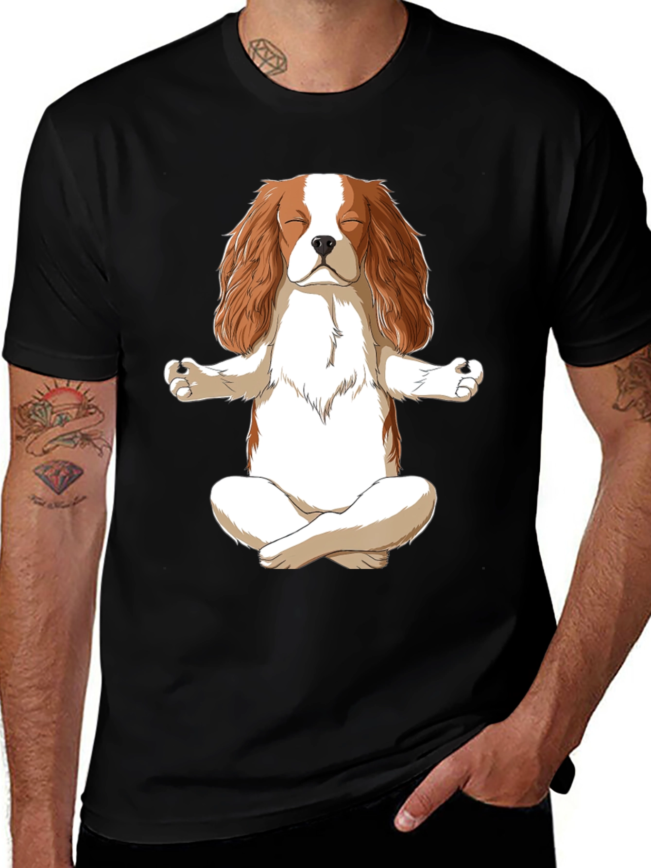 Zen Dog Meditation T-Shirt - Cute & Comfy