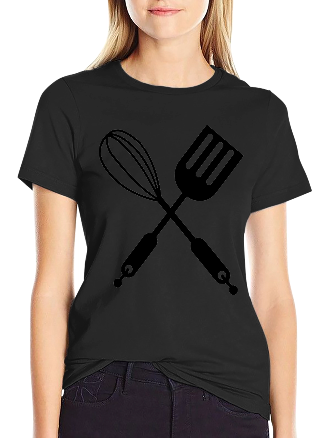Chefs Tools T-Shirt - Whisk & Spatula Graphic Tee
