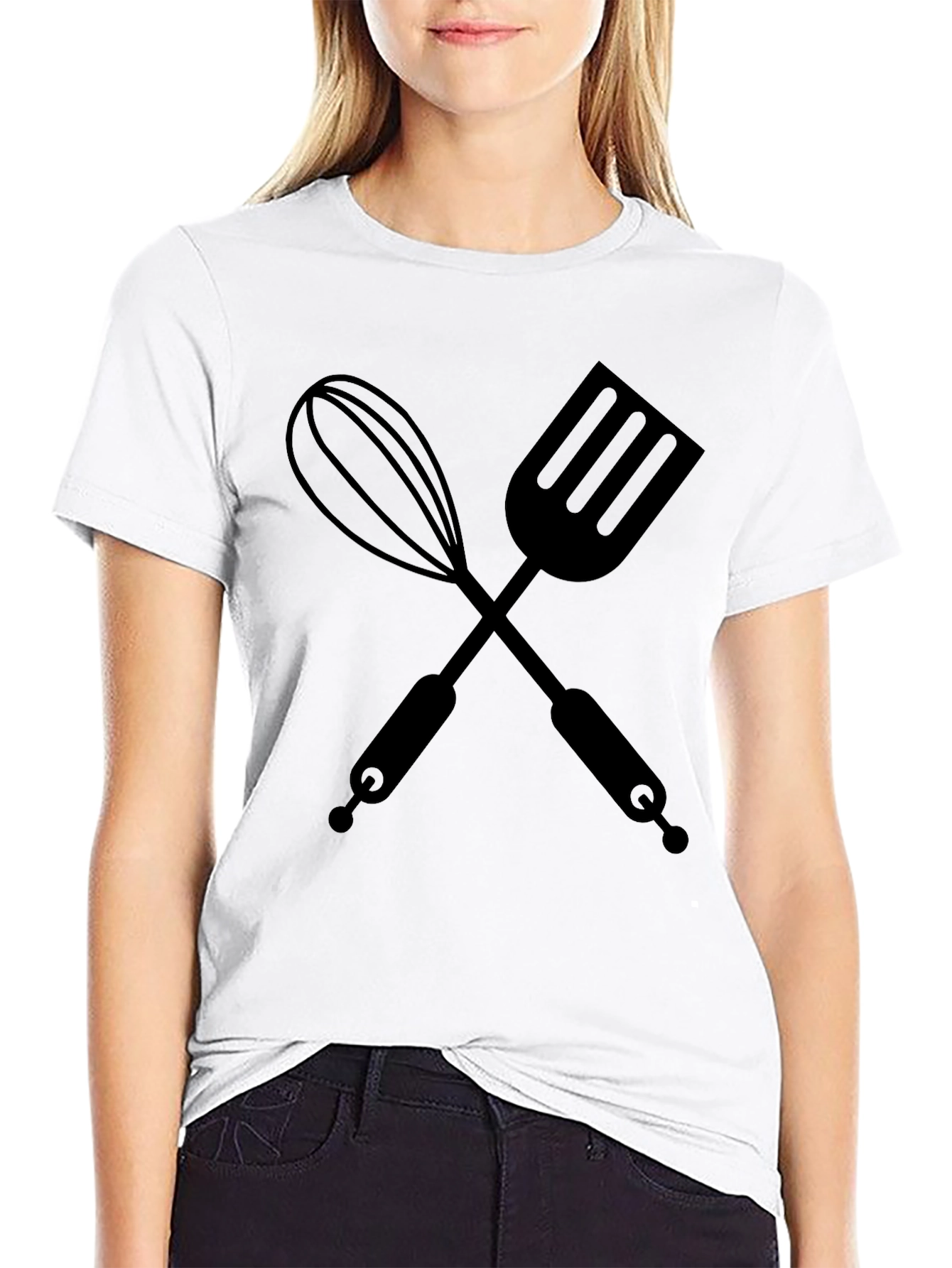 Chefs Tools T-Shirt - Whisk & Spatula Graphic Tee