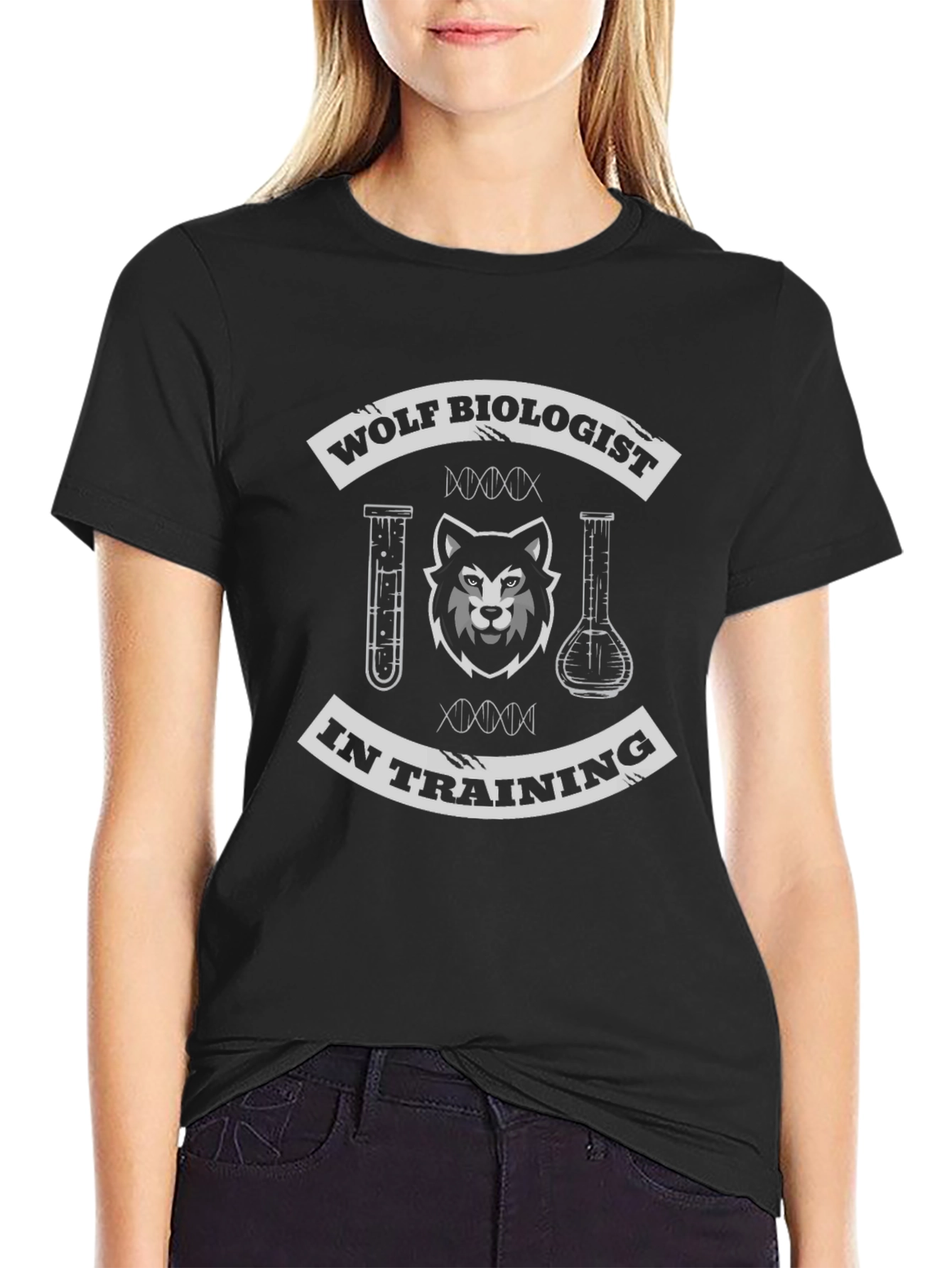 Wolf Biologist in Training T-Shirt - Science Enthusiast Apparel