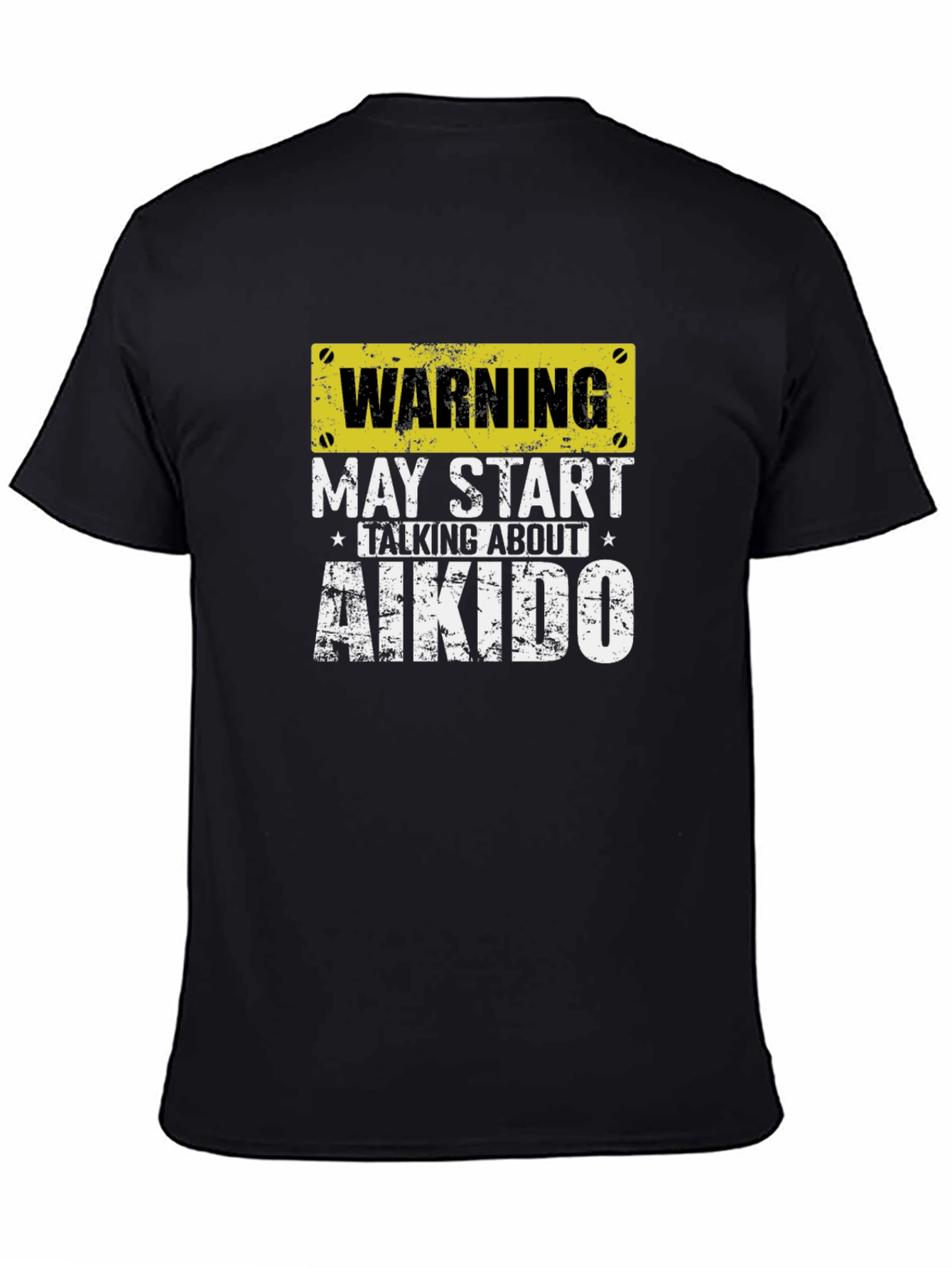 Warning Aikido T-Shirt - Martial Arts Fan Tee