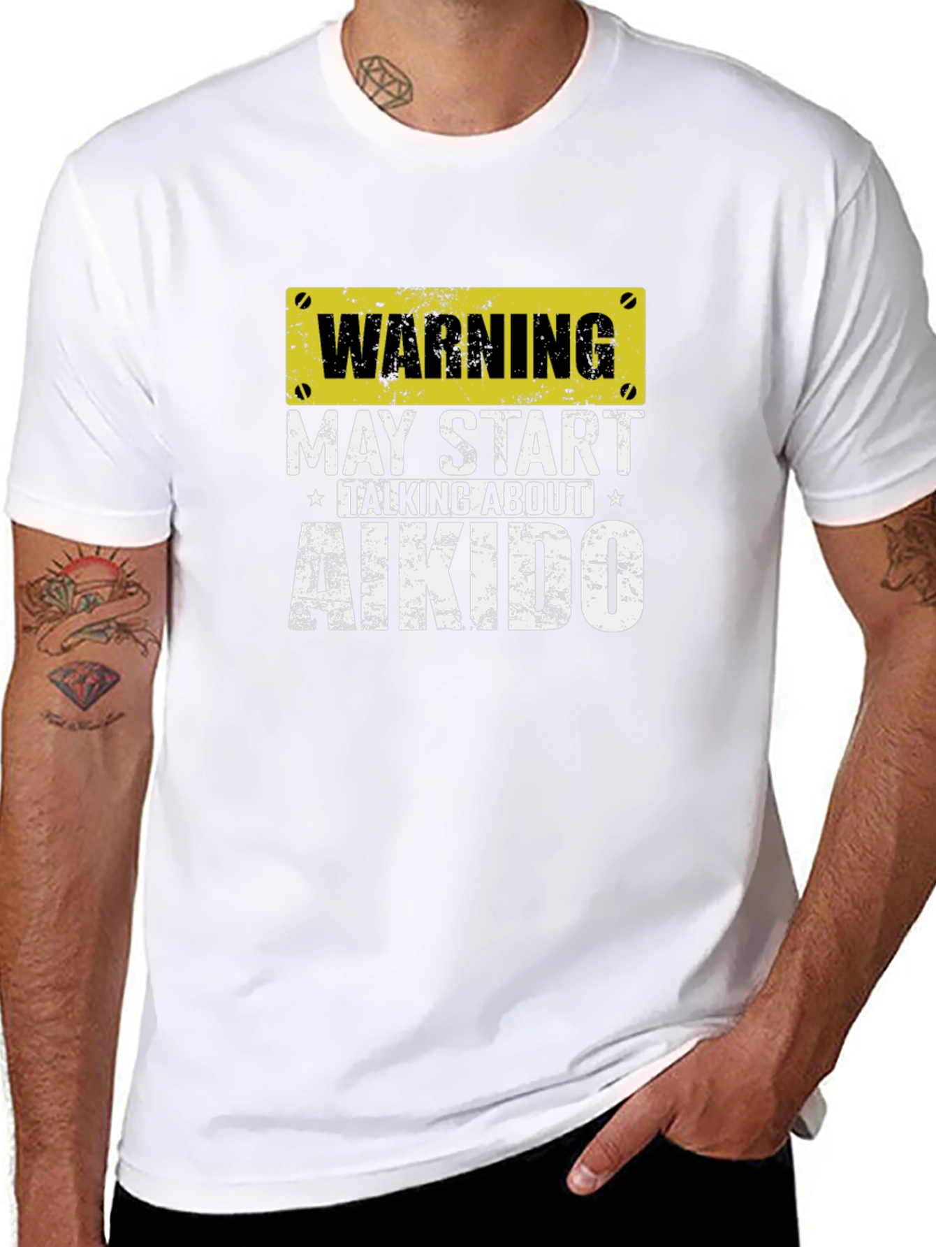 Warning Aikido T-Shirt - Martial Arts Fan Tee