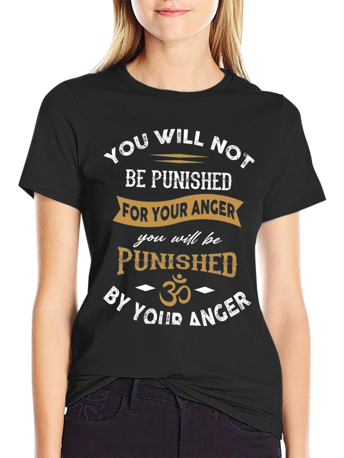 Punished by Anger T-Shirt - Black Graphic Tee