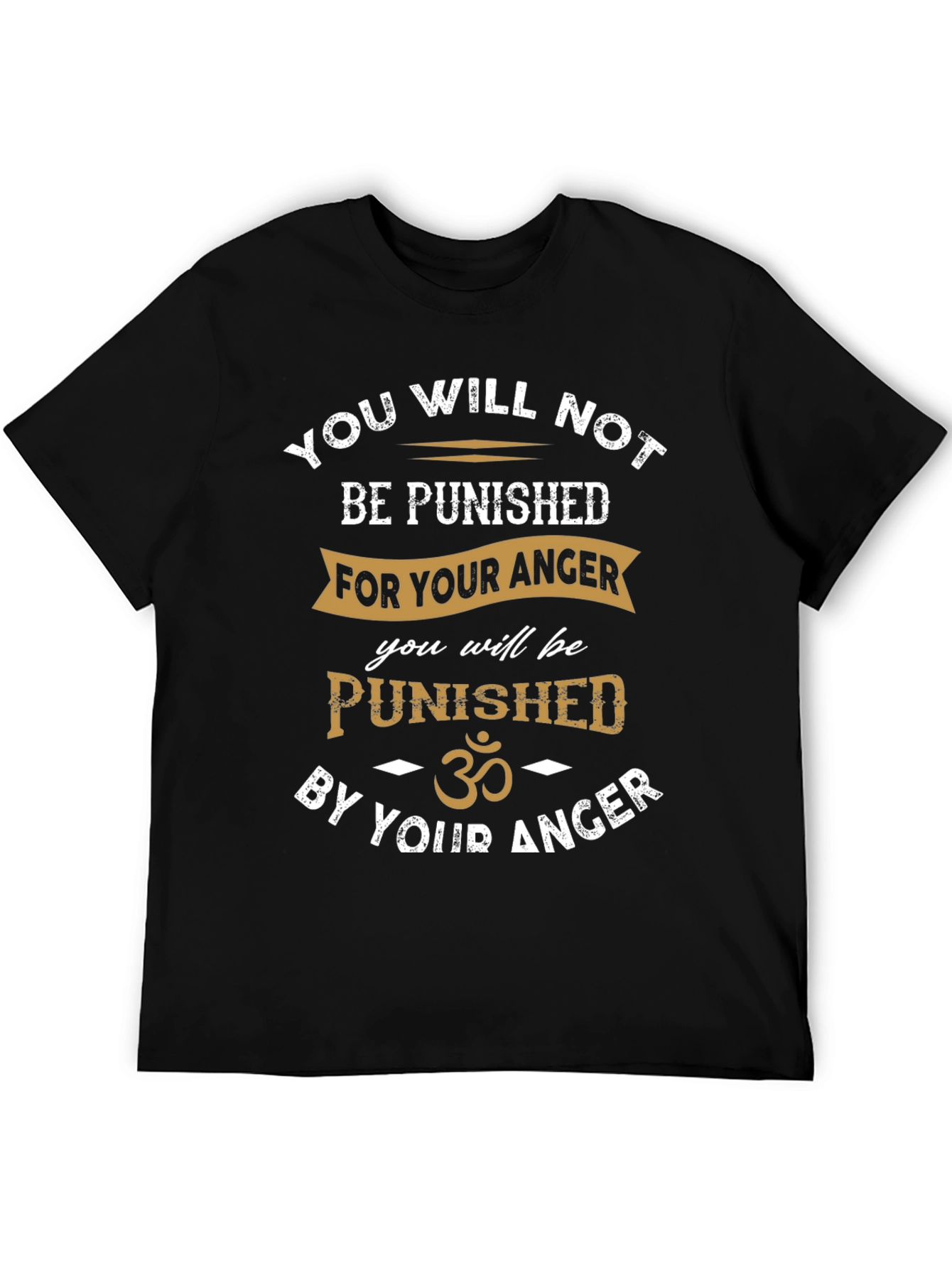 Punished by Anger T-Shirt - Black Graphic Tee