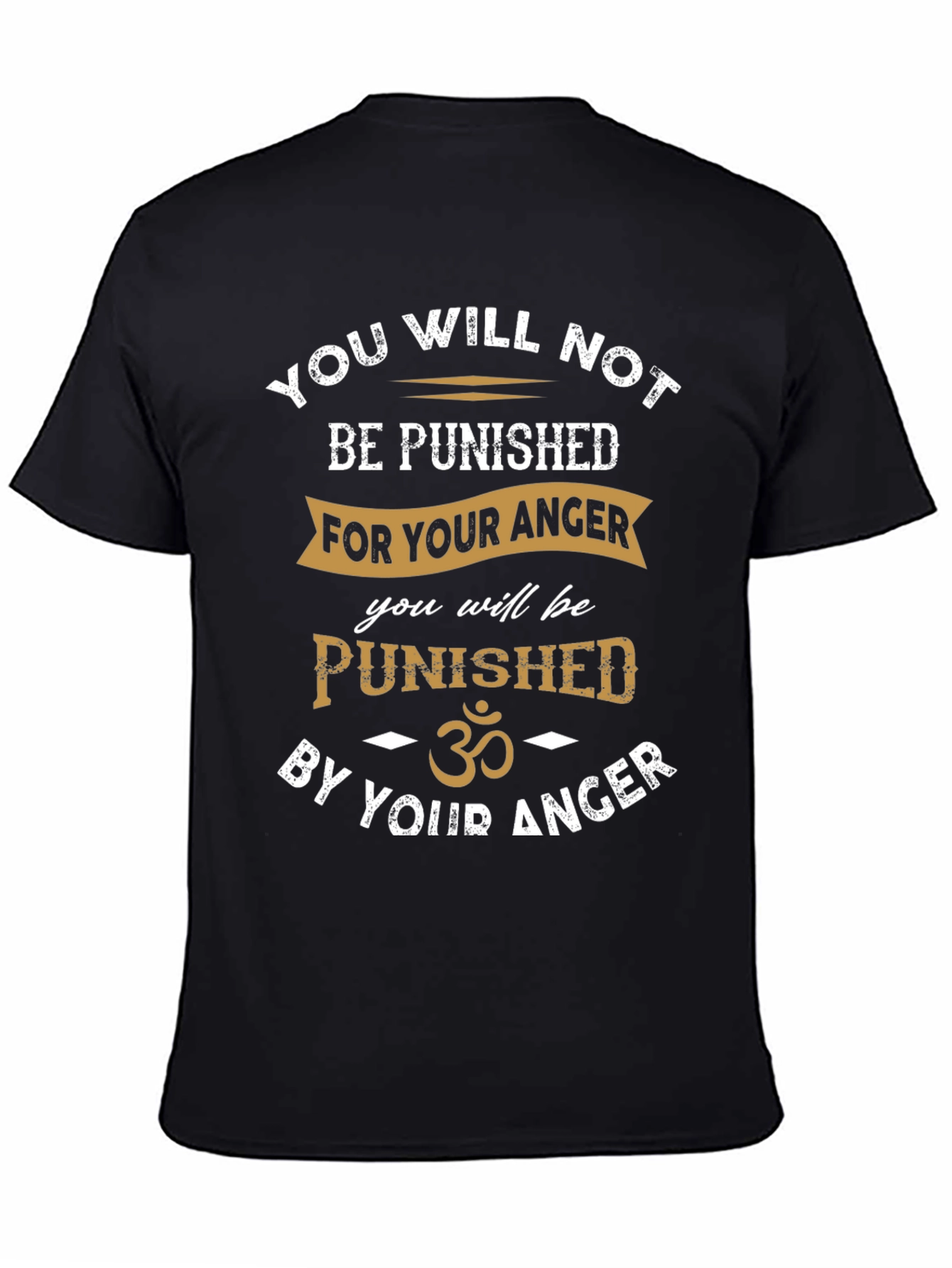 Punished by Anger T-Shirt - Black Graphic Tee