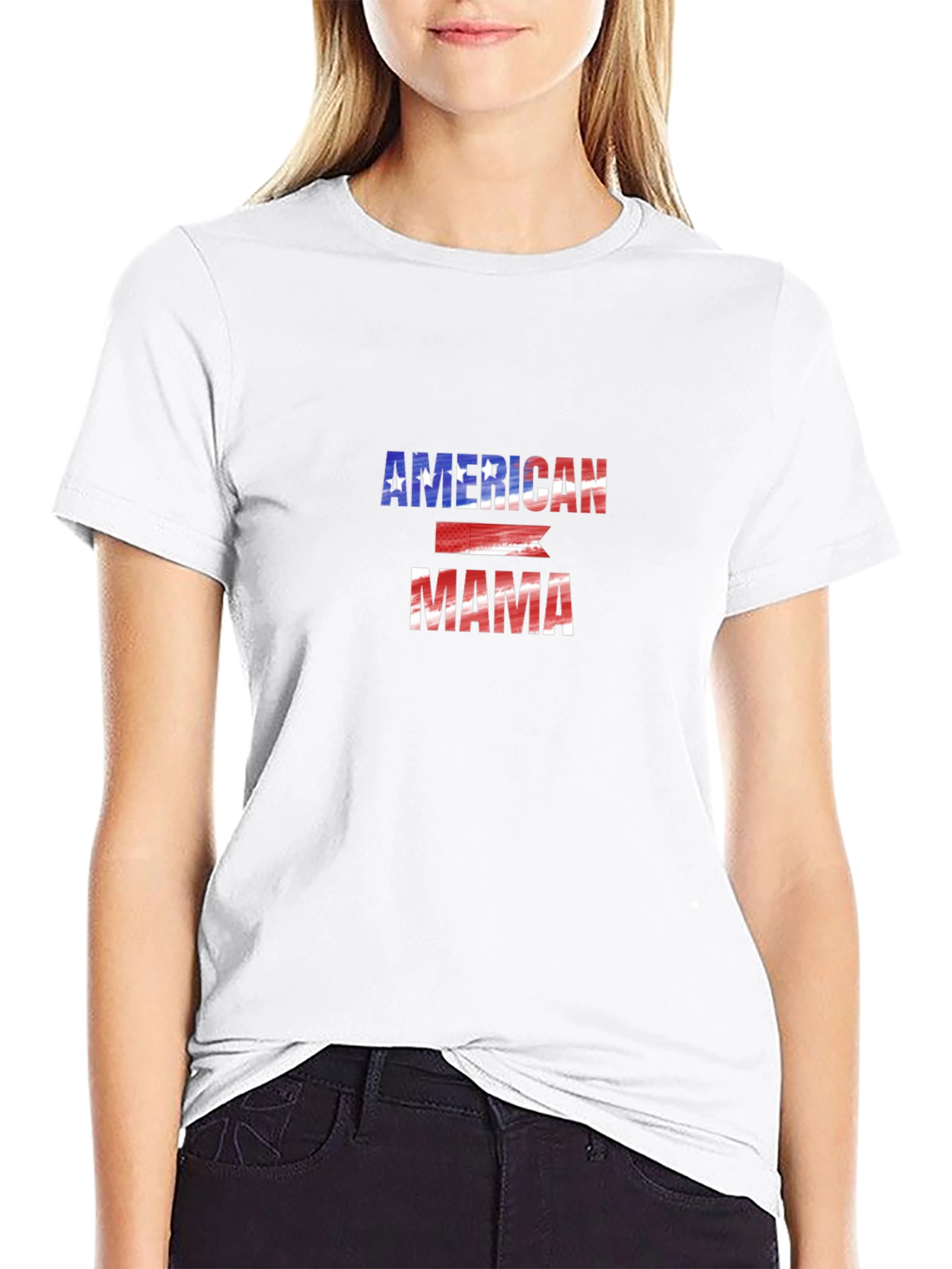 American Mama USA Patriotic T-Shirt