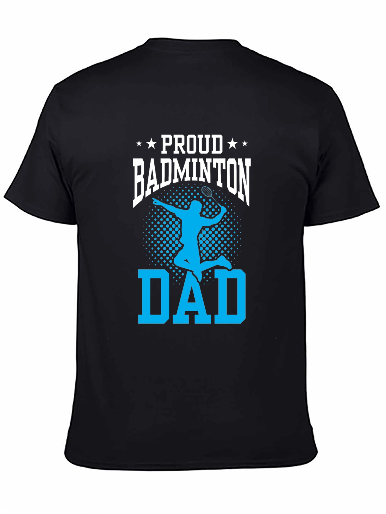 Proud Badminton Dad Graphic Tee