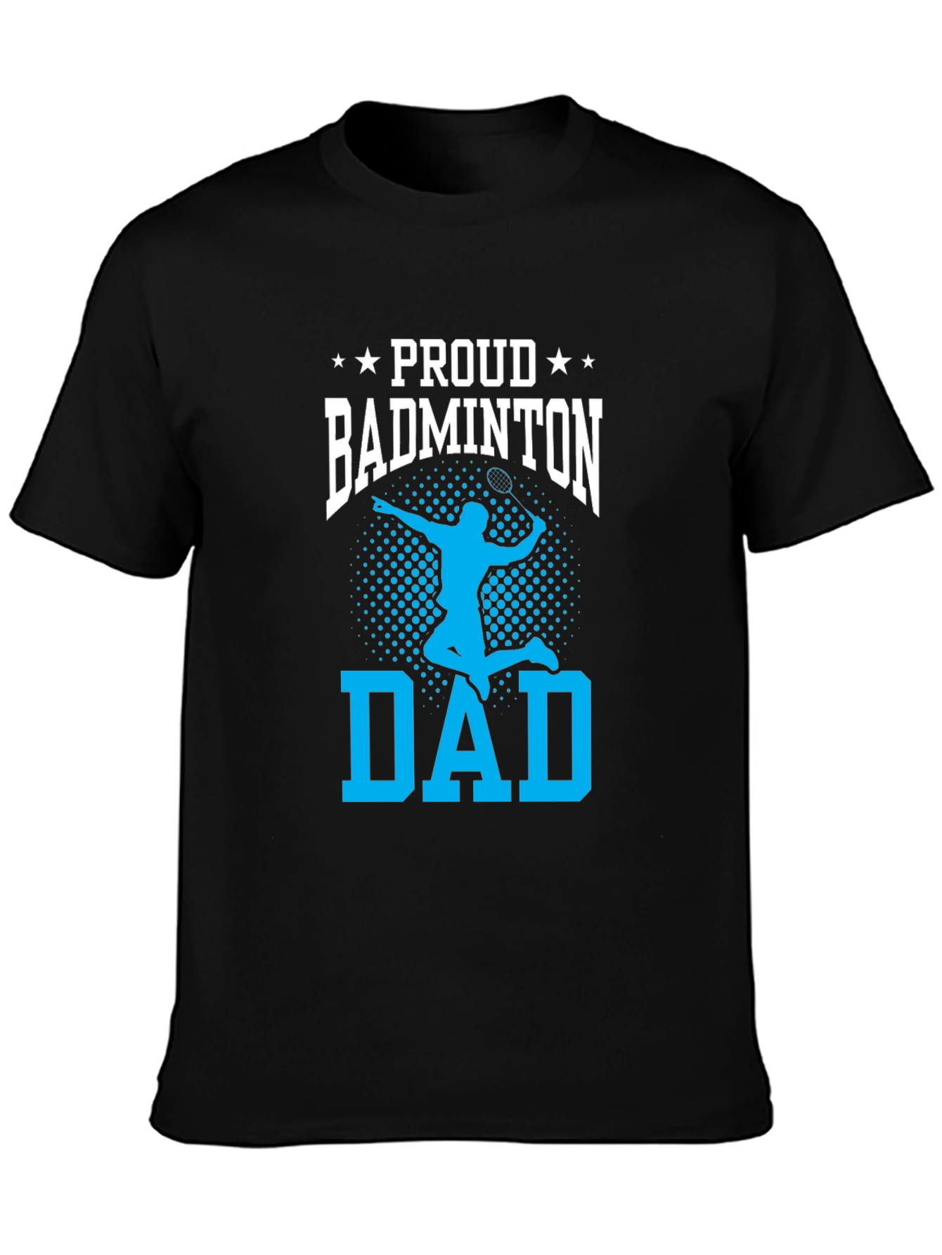 Proud Badminton Dad Graphic Tee