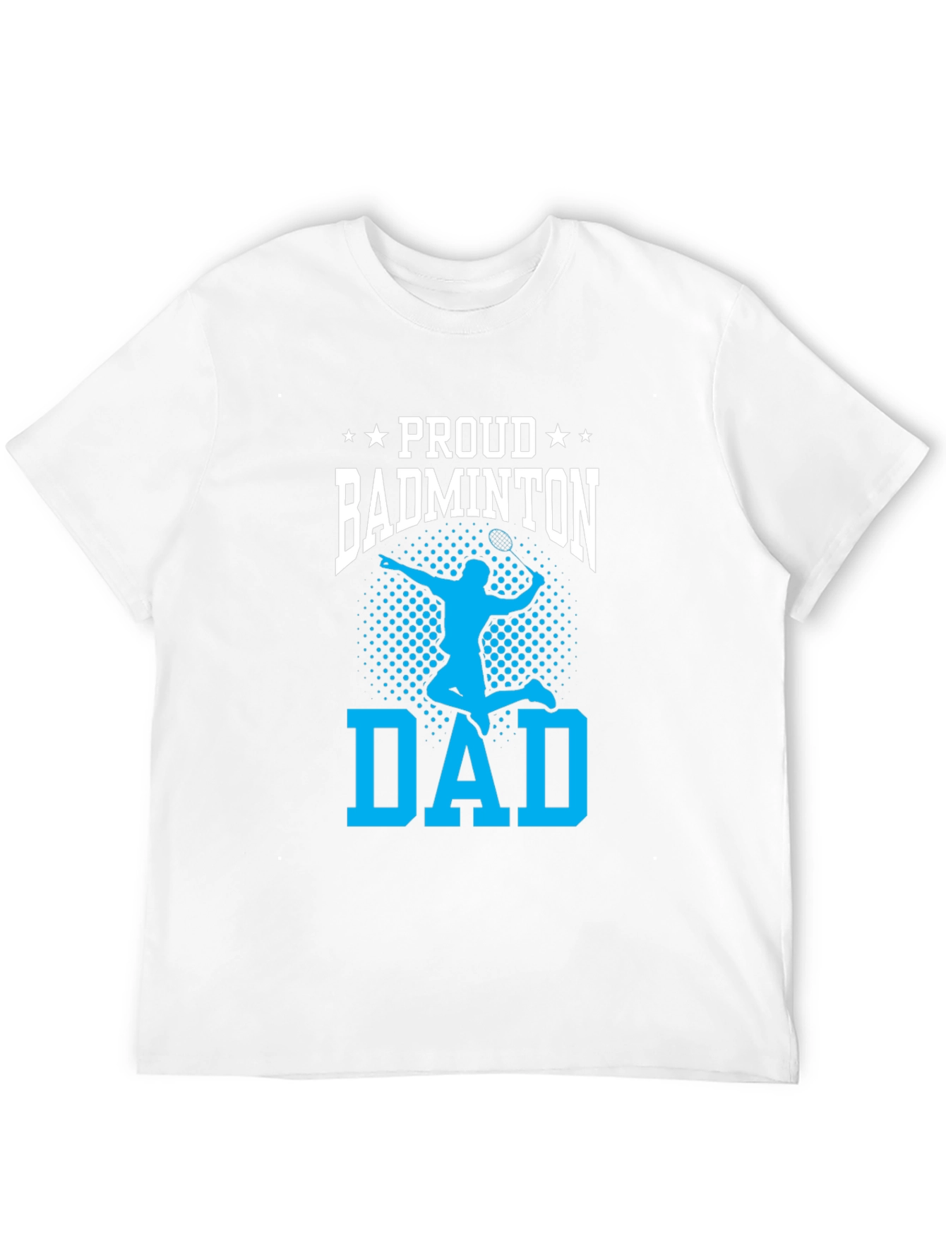 Proud Badminton Dad Graphic Tee