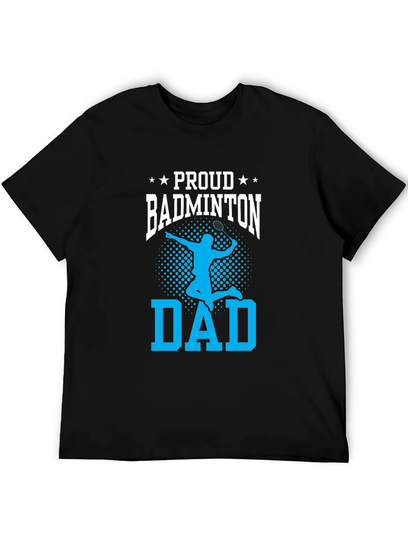 Proud Badminton Dad Graphic Tee