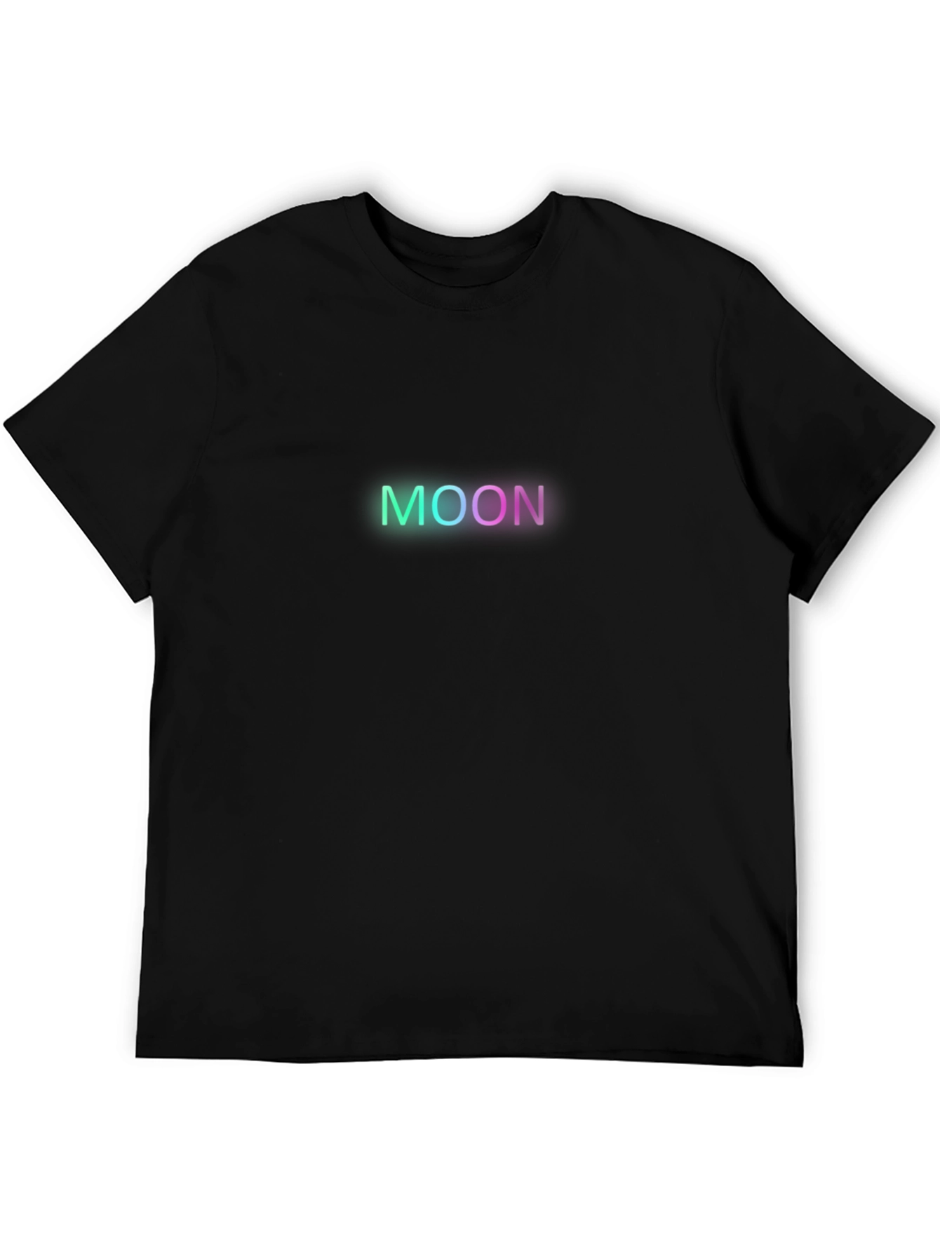 Neon Moon Graphic Black T-Shirt