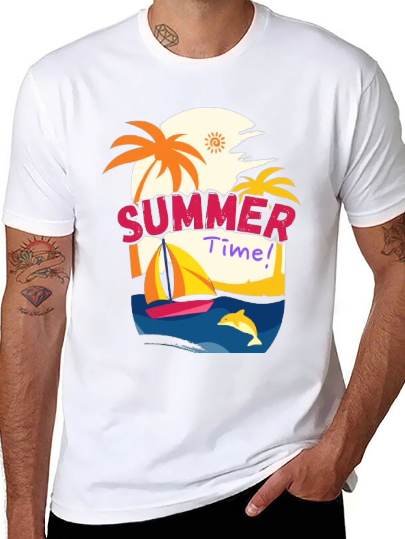 Summer Time Graphic Tee - Beach Vibes