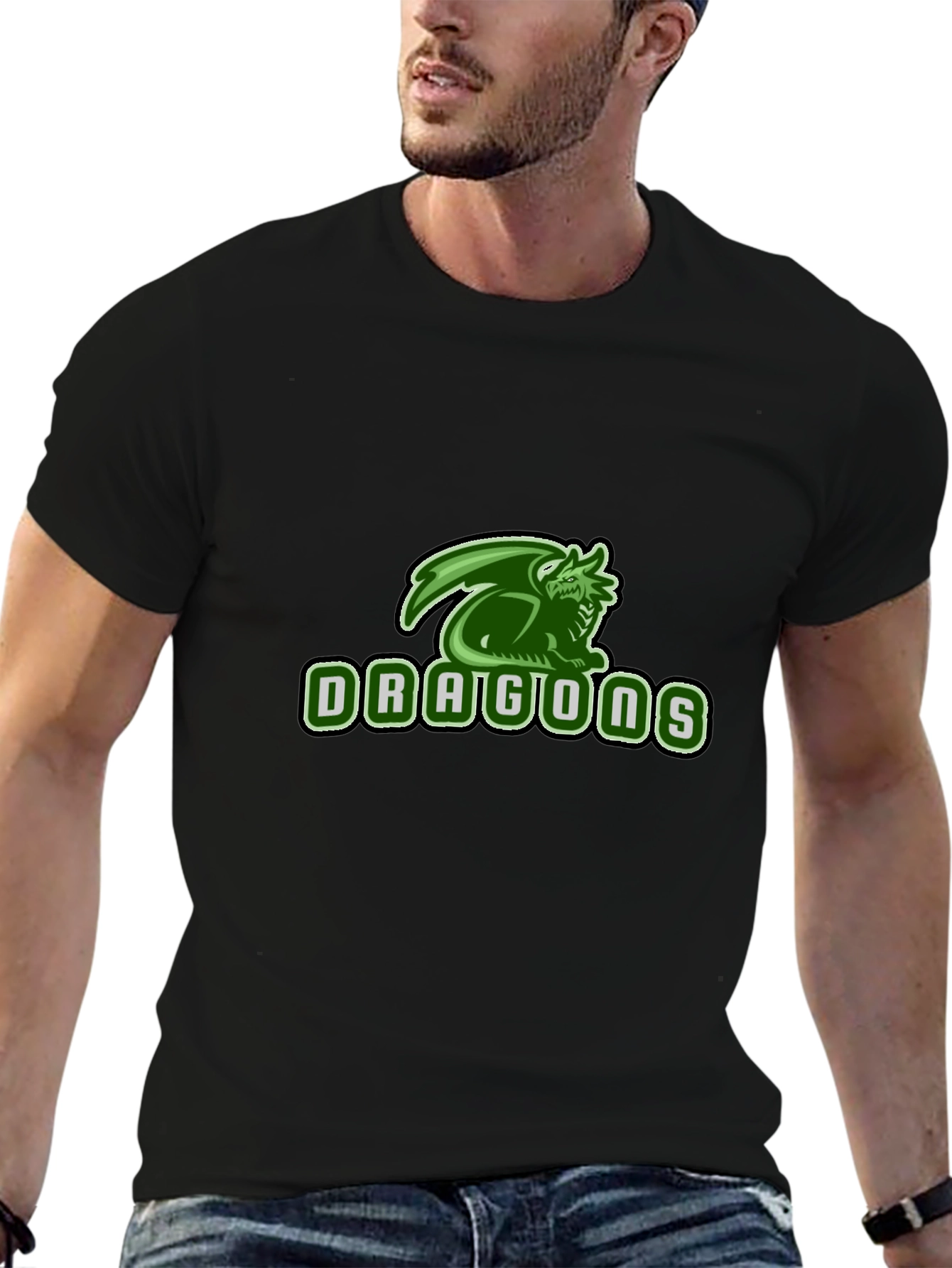 Dragons Graphic Black T-Shirt