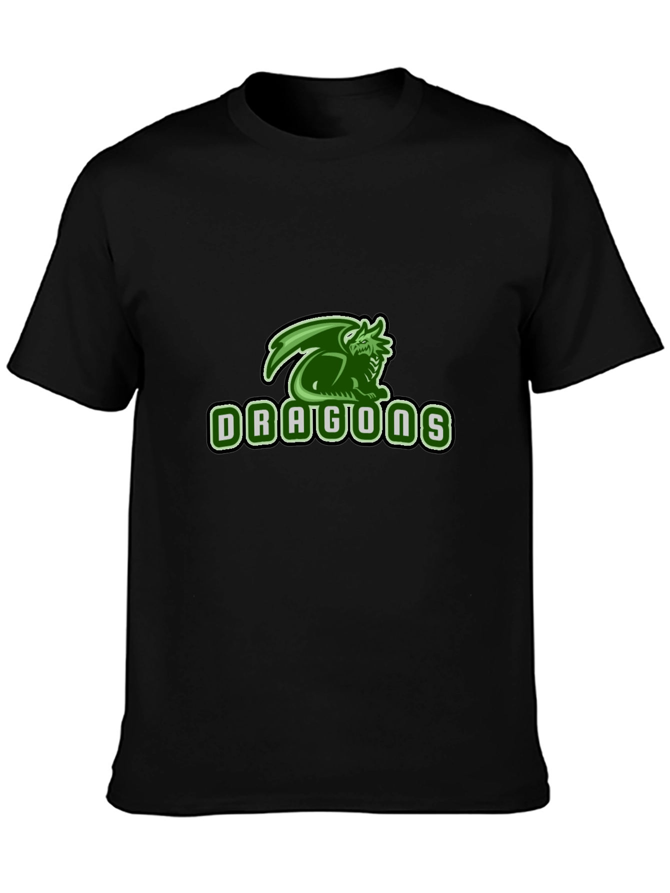 Dragons Graphic Black T-Shirt