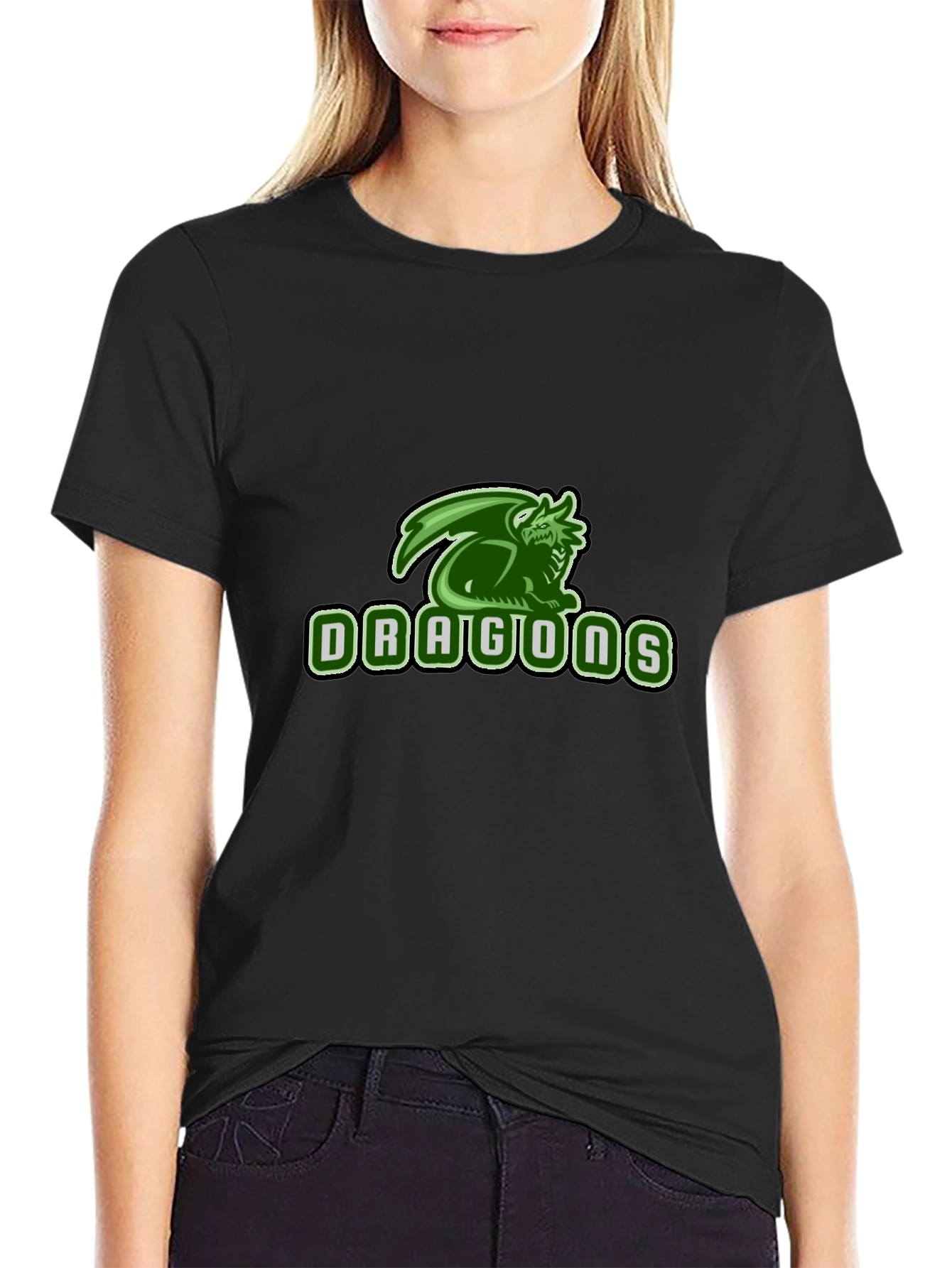 Dragons Graphic Black T-Shirt