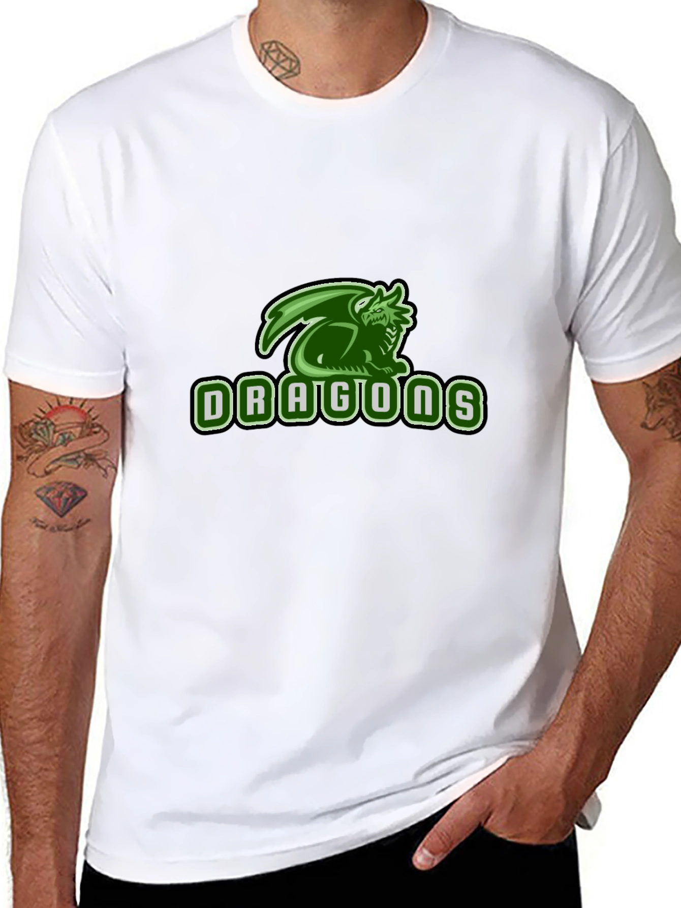 Dragons Graphic Black T-Shirt