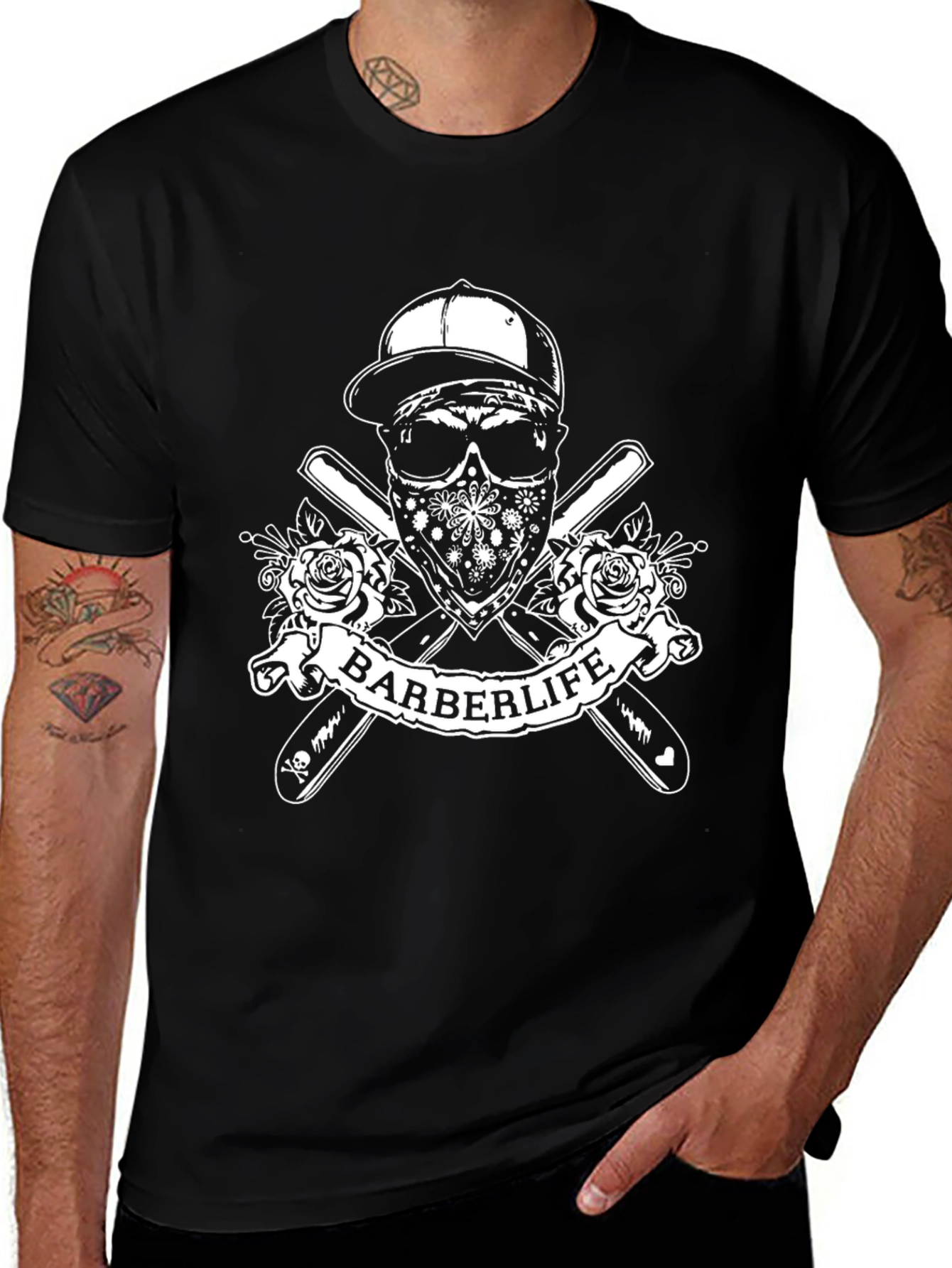 Barberlife Skull Graphic Tee