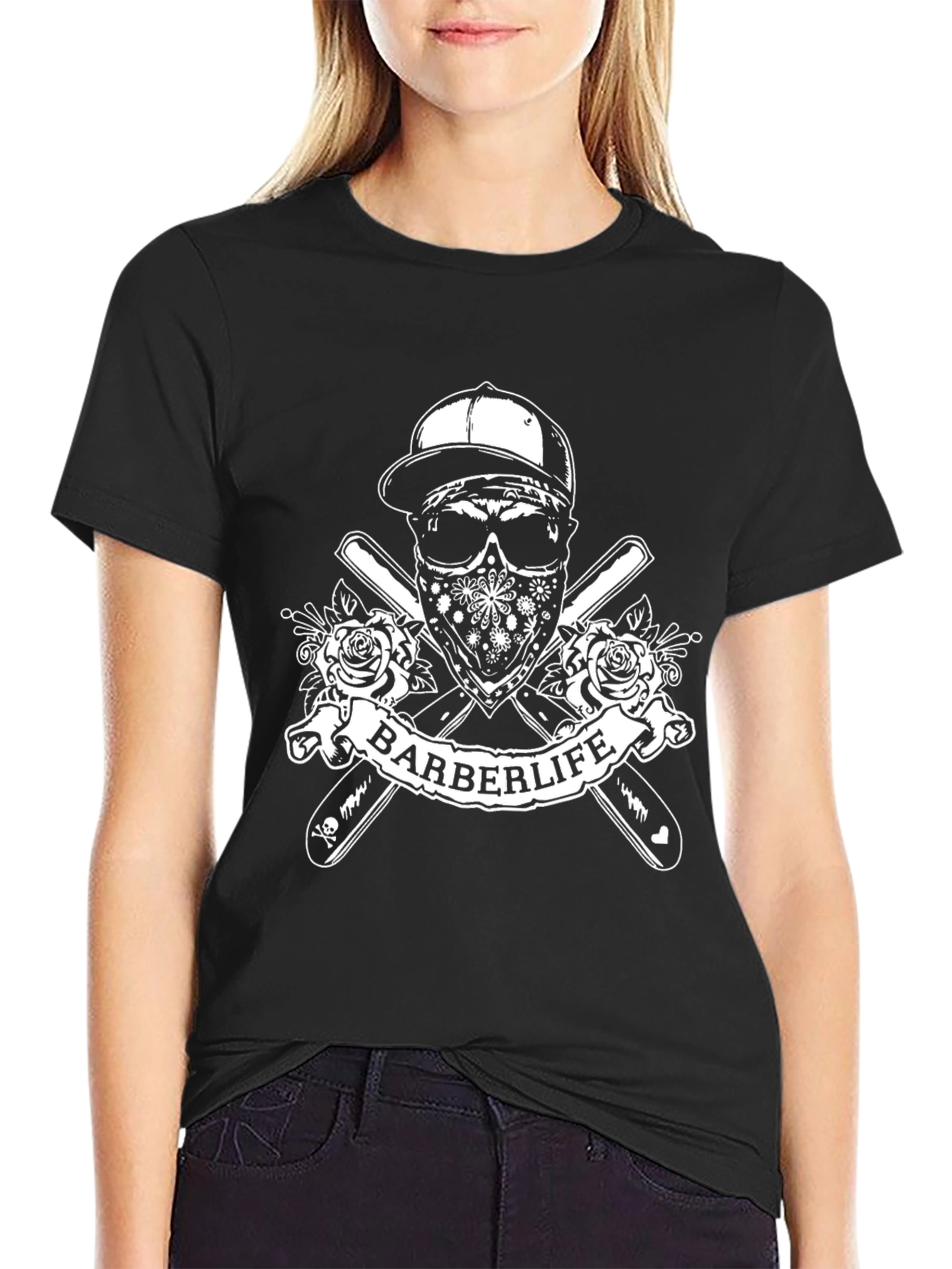 Barberlife Skull Graphic Tee