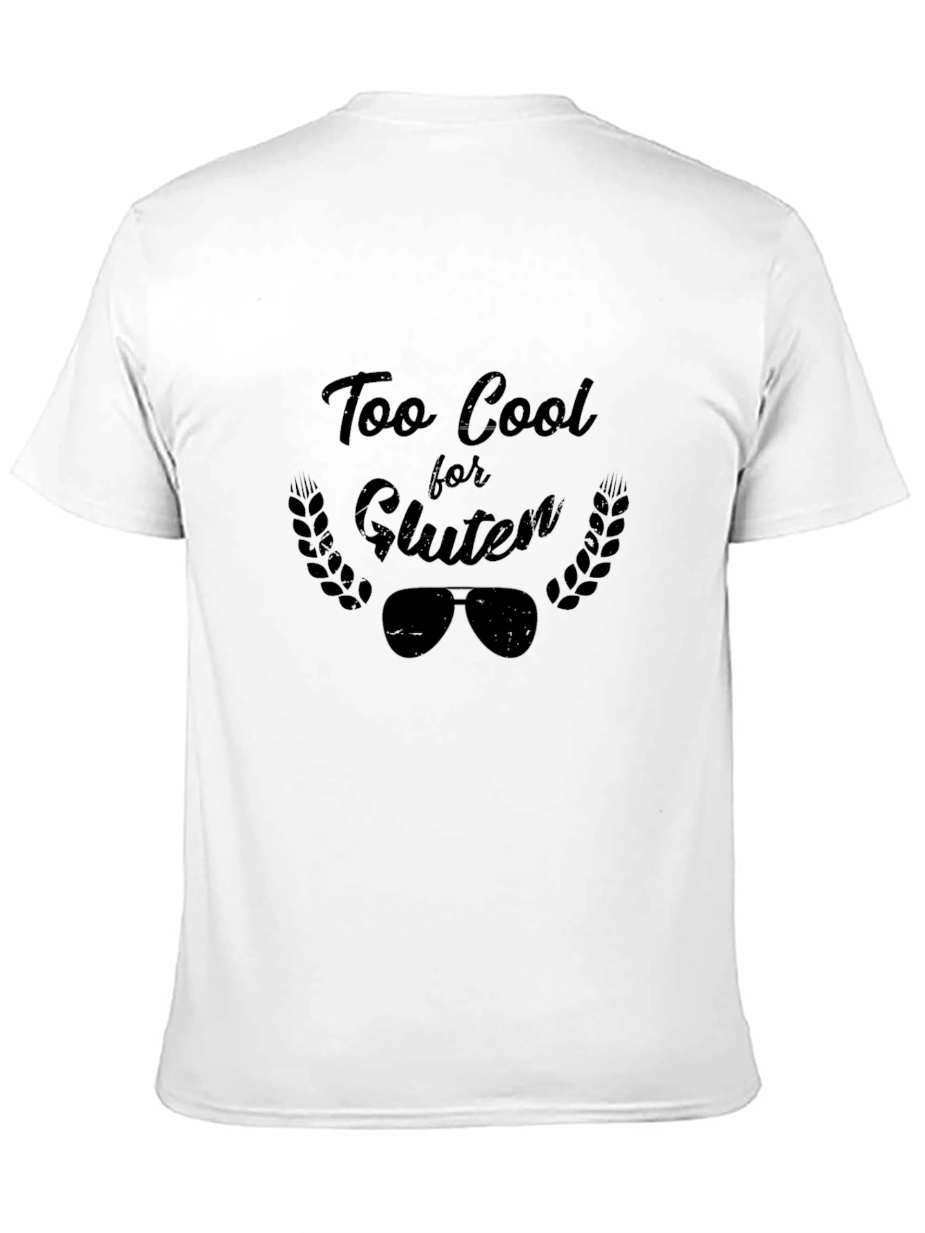Too Cool for Gluten Black T-Shirt