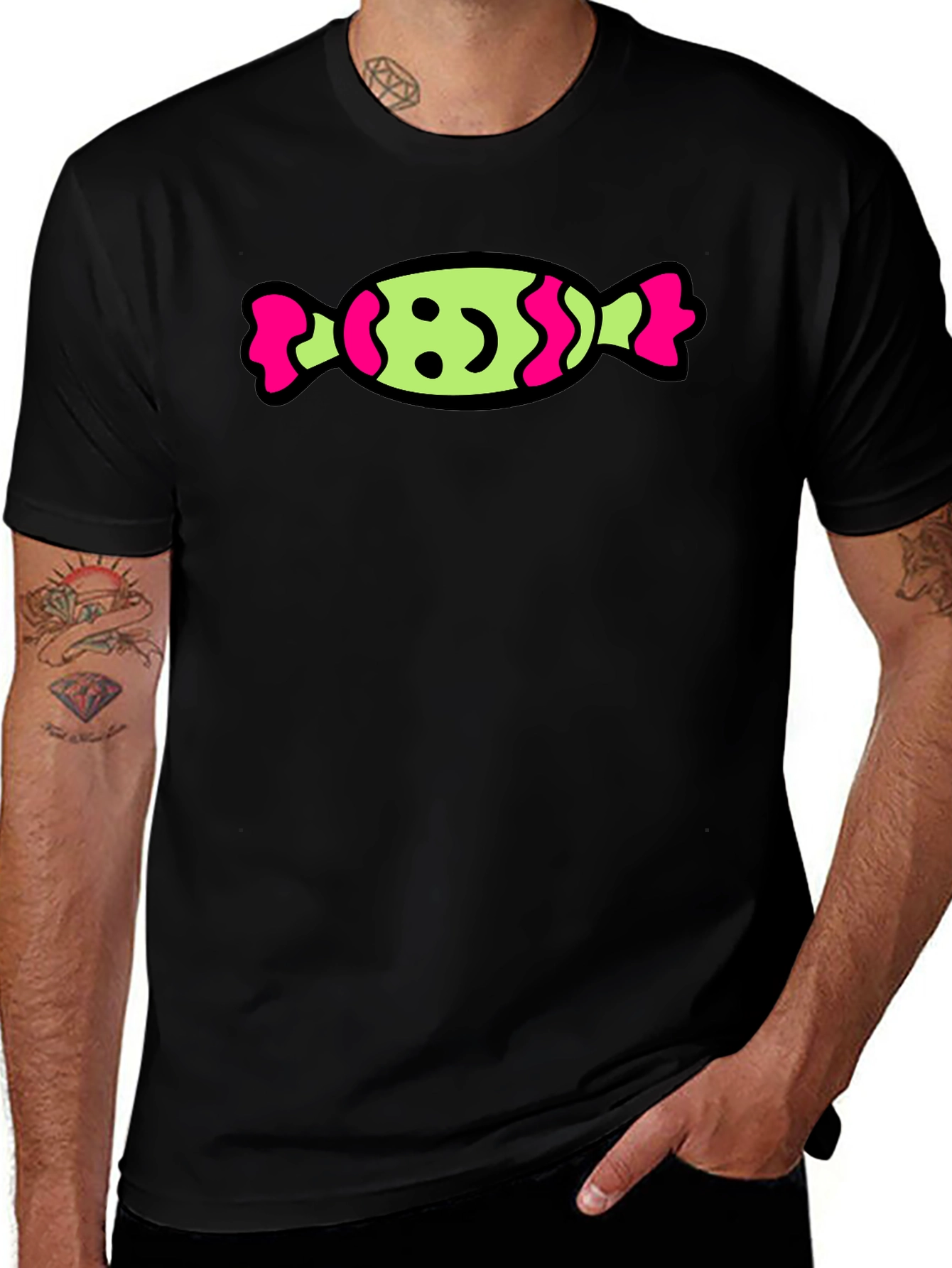 Candy Graphic T-Shirt - Fun & Playful Design