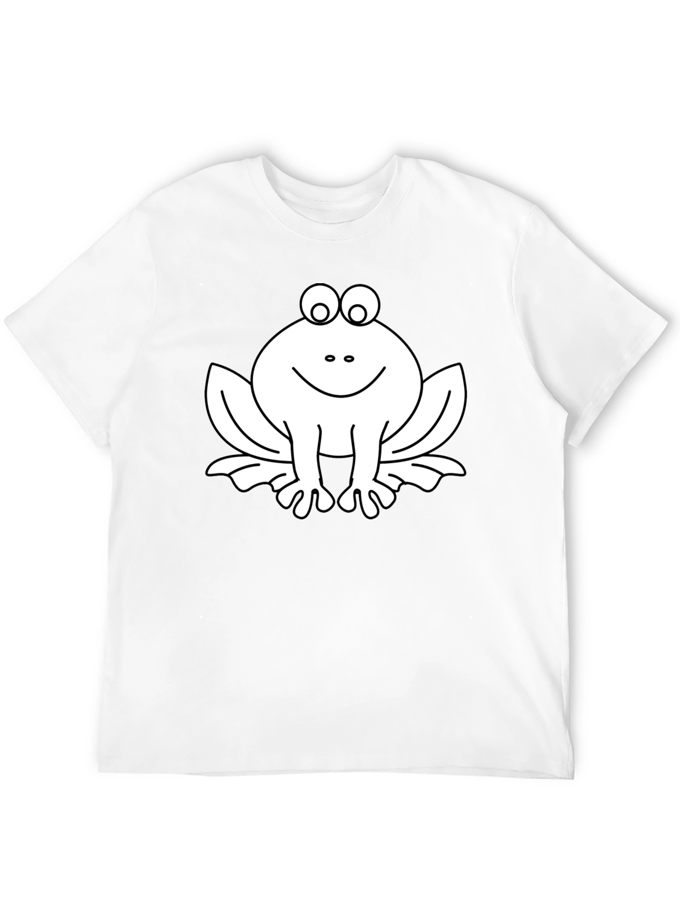 Frog Graphic Tee - Black Cotton Casual T-Shirt