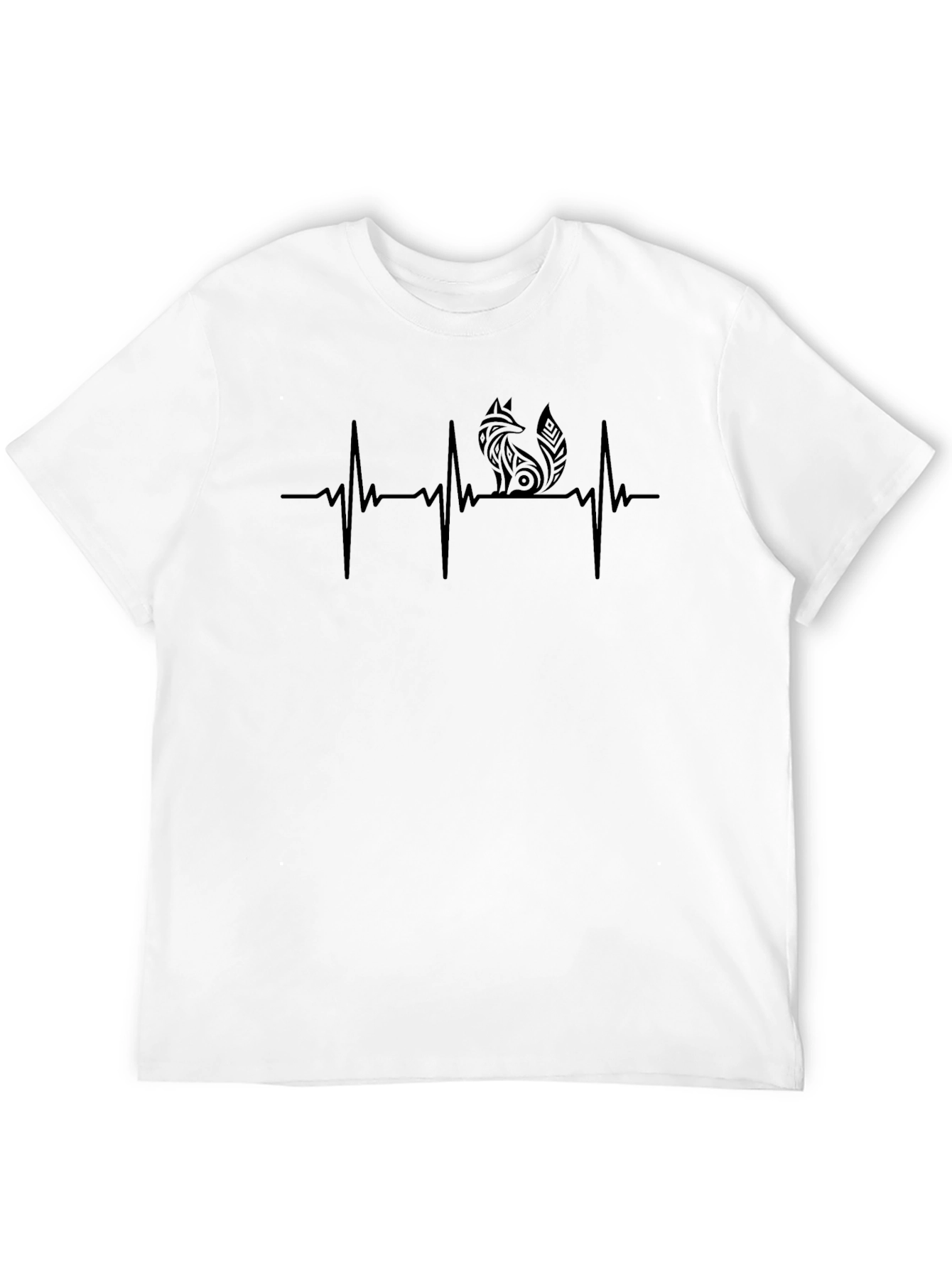 Fox Heartbeat T-Shirt - Stylish Graphic Tee